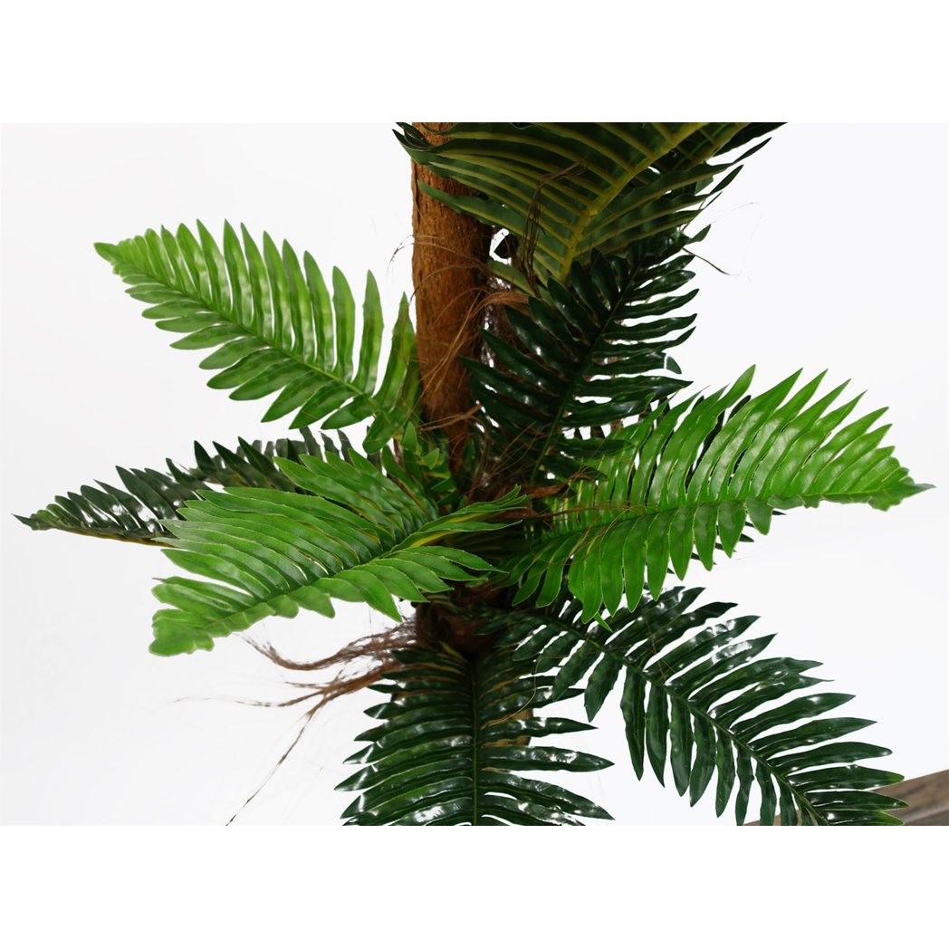 150cm Large Artificial Palm Tree – Natural Covered Trunk & Realistic Foliage