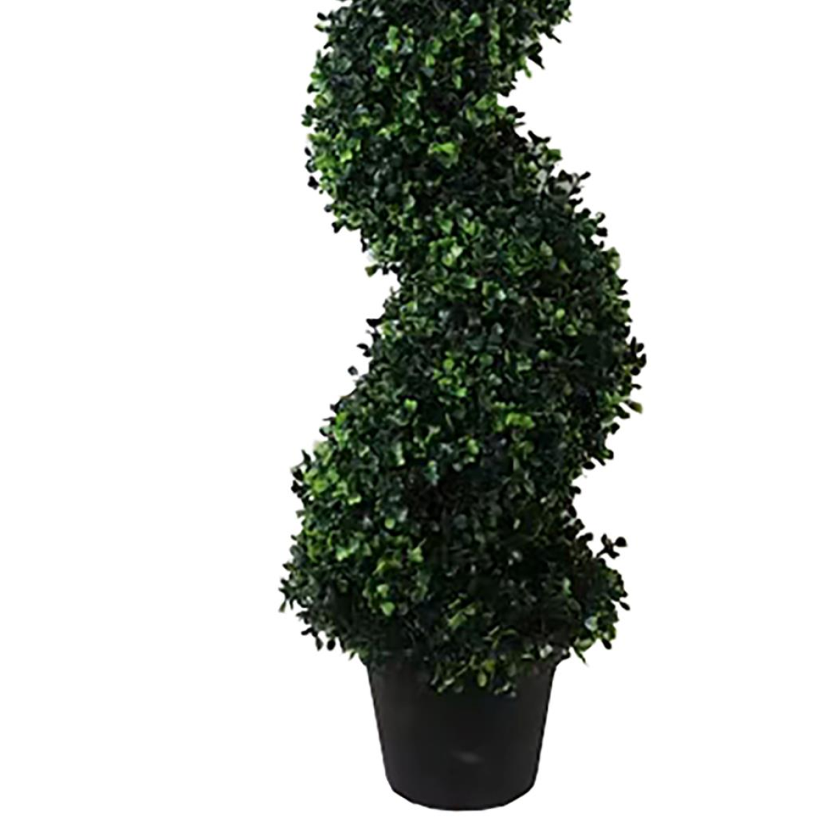 120cm Medium Artificial Boxwood Spiral Topiary Tree – Realistic Faux Topiary for Home or Office