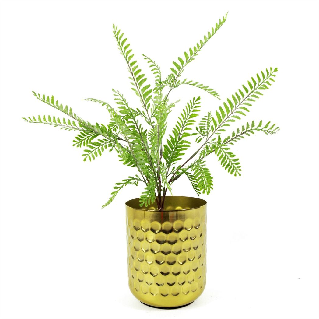55cm Small Artificial Himalayan Maidenhair Fern Bush – Light Green Faux Fern Stem