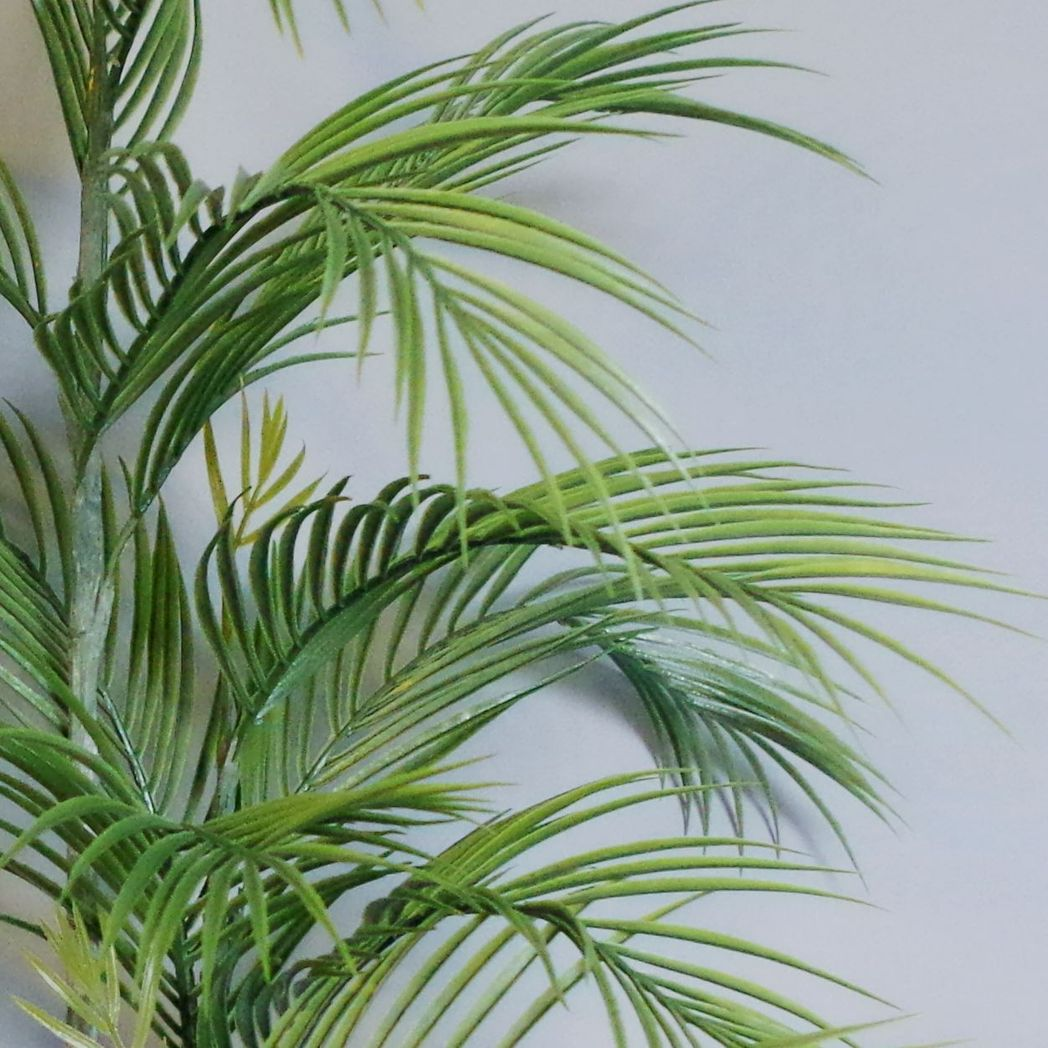 90cm Small Artificial Palm Tree – Decorative Grey Planter & Realistic Foliage
