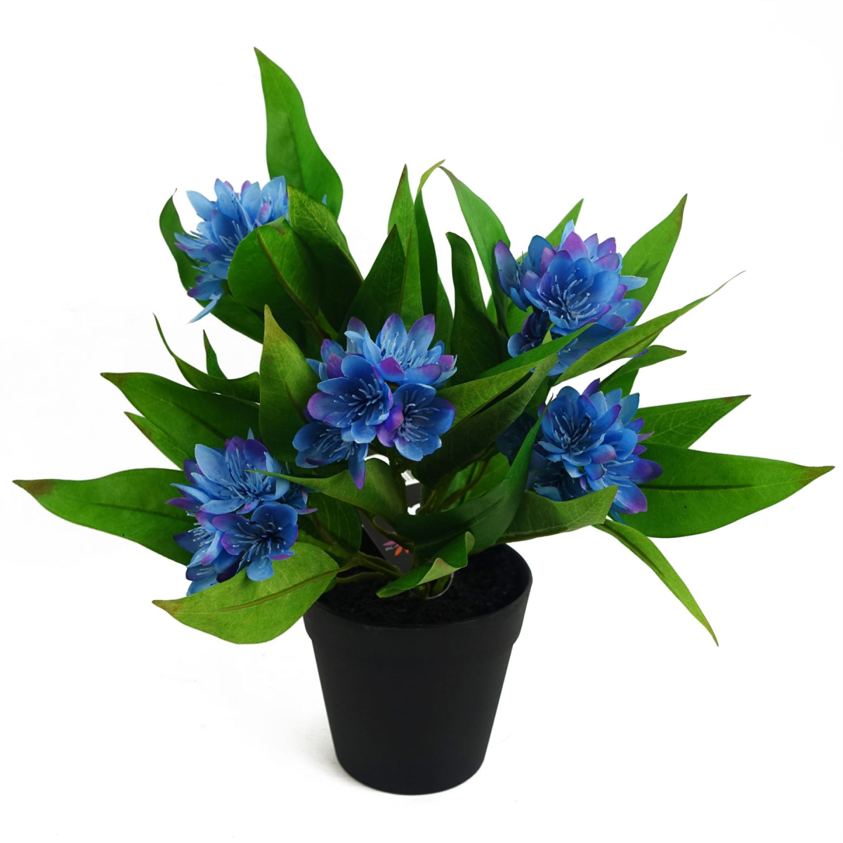 3 x 18cm Small Artificial Freesia Flowers Blue, Pink & White – Indoor Flowering Plants
