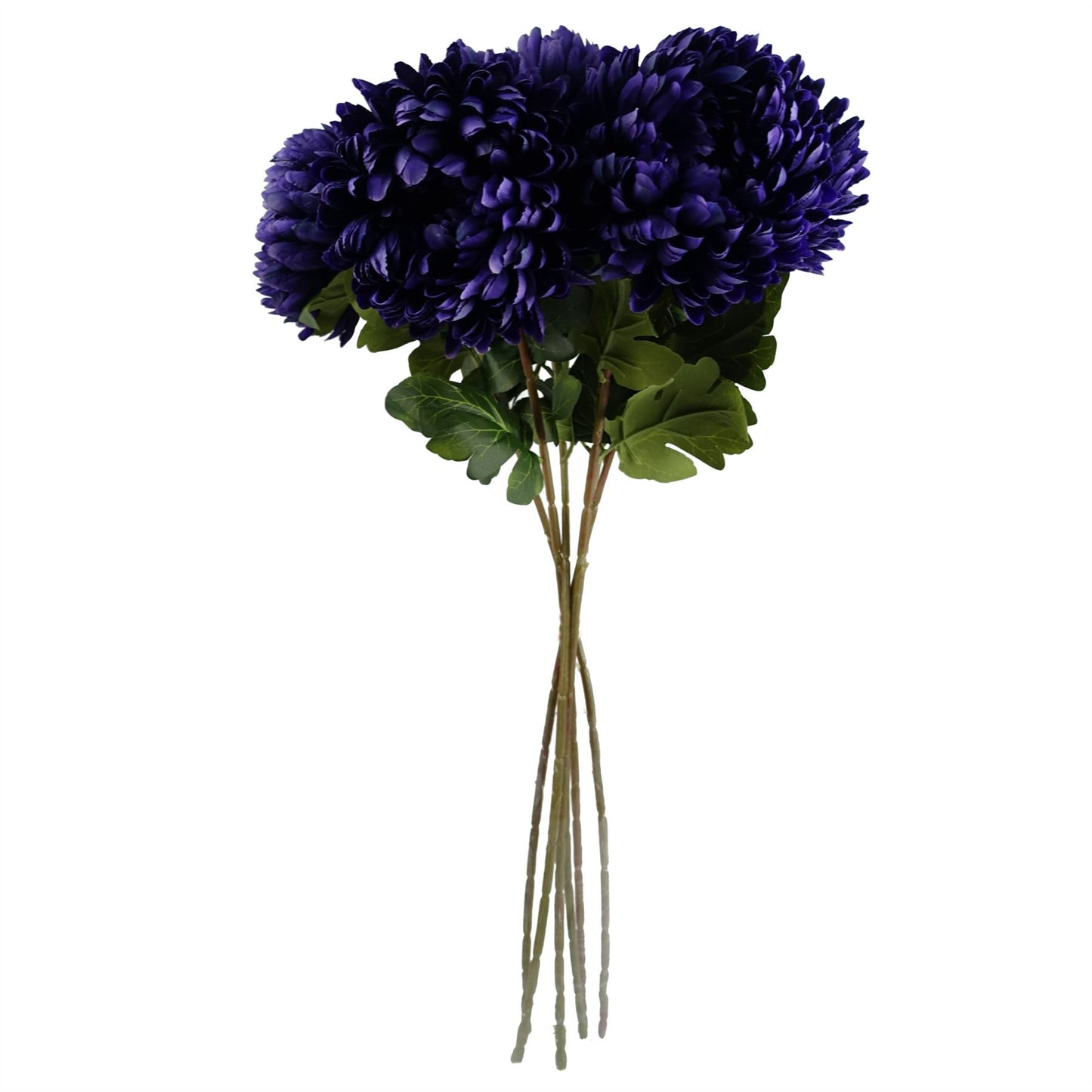 75cm Medium Artificial Purple Chrysanthemum Stem – Realistic Reflex Flower