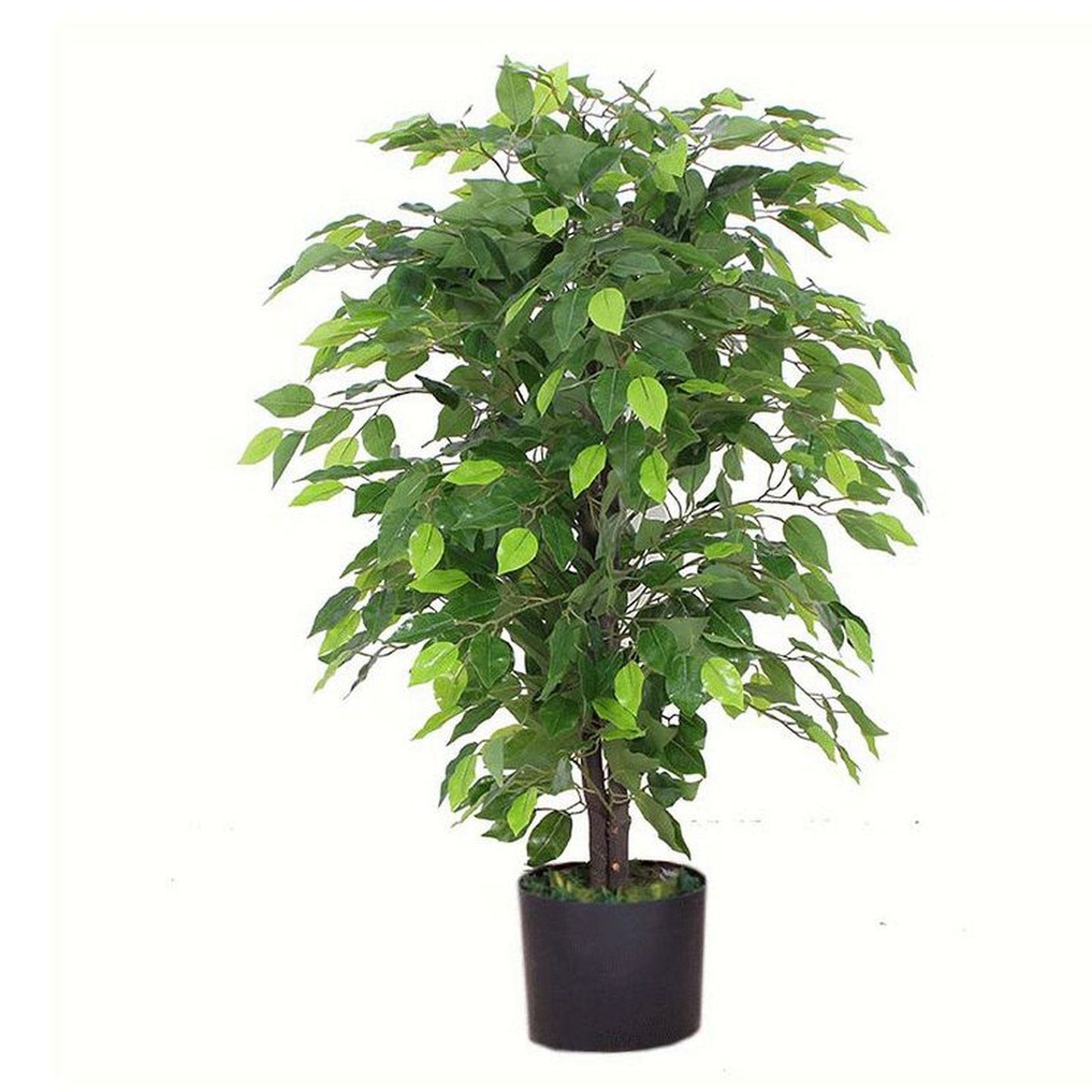 90cm Small Artificial Ficus Tree – Large Bushy Shape with Realistic Foliage