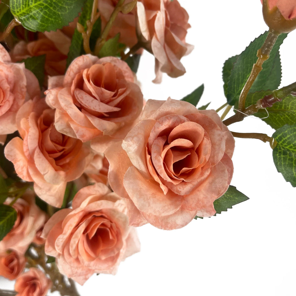 6 x 90cm Large Artificial Pink Rose Stems – Realistic Faux Roses for Bouquets and Displays