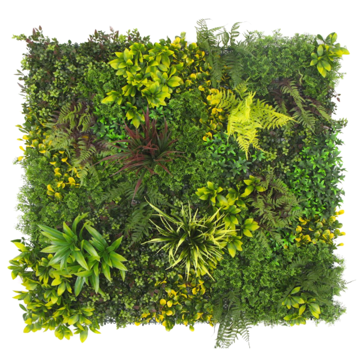 100cm Large Artificial Plant Wall Panel – Spring Foliage Design with UV Resistance