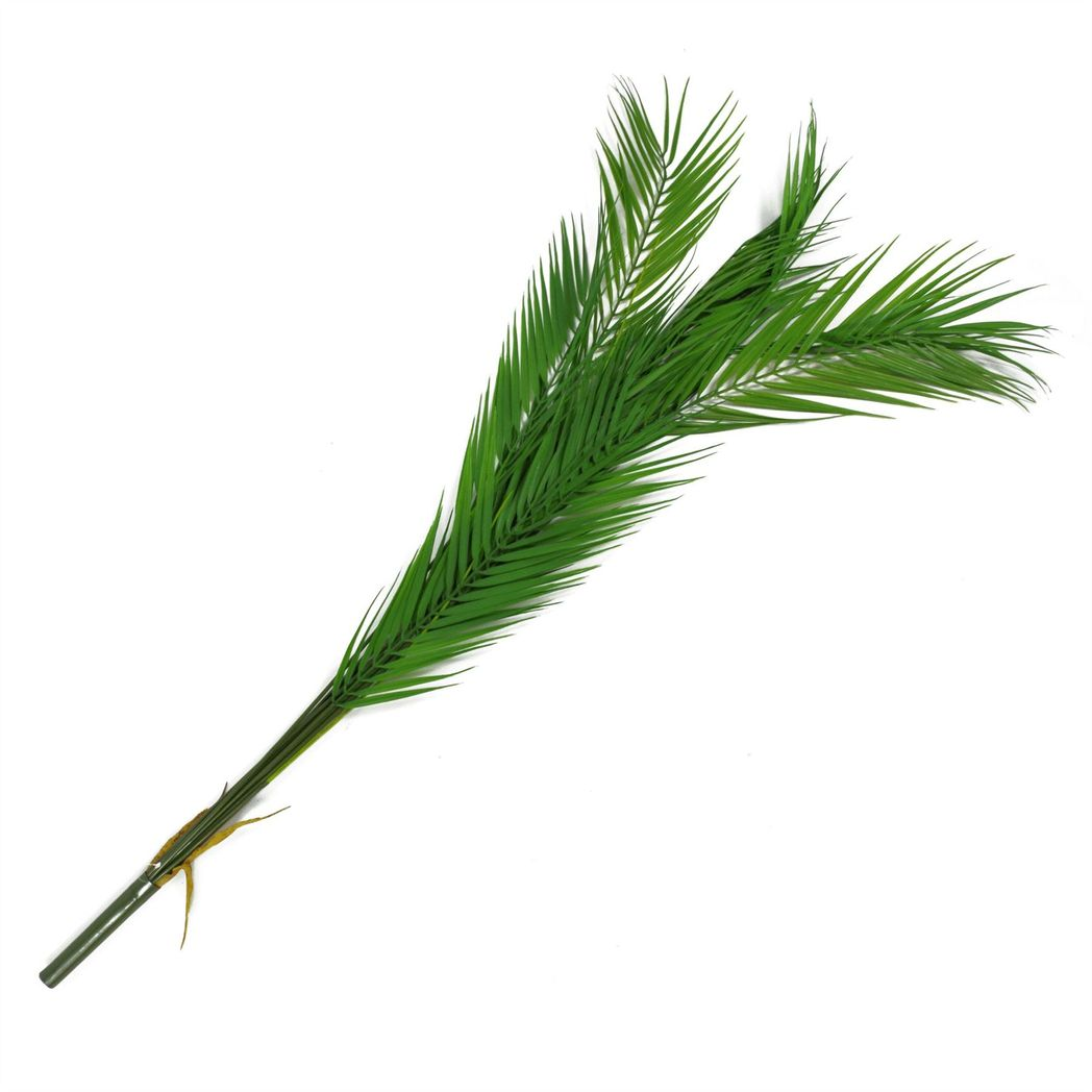 118cm Large Artificial Palm Stem – Realistic 11 Leaf Tropical Foliage