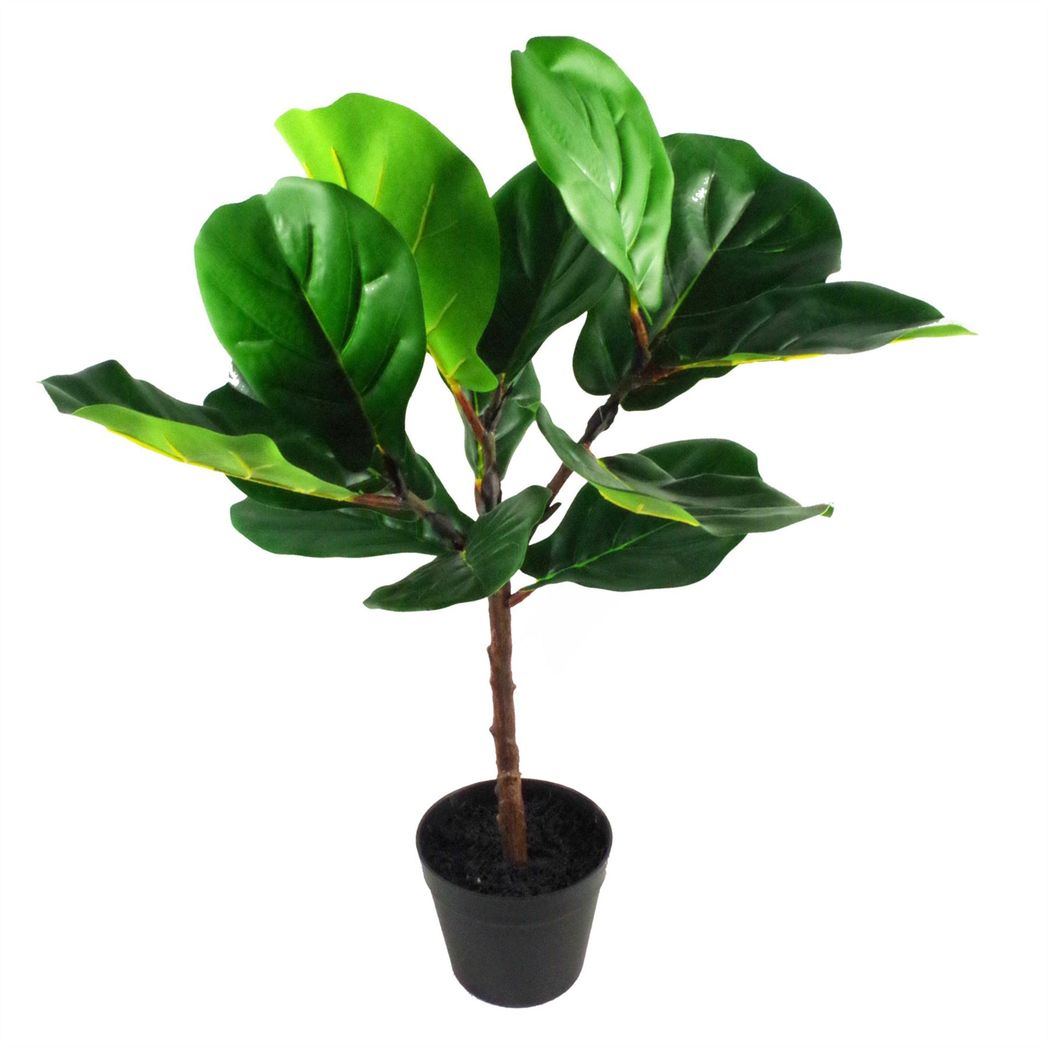 60cm Medium Artificial Fiddle Leaf Fig Plant – Indoor Ficus Plant