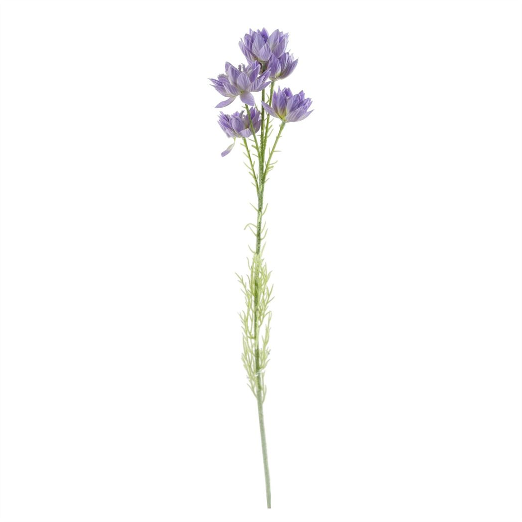 80cm Medium Artificial Purple Chrysanthemum Flower Arrangement in Turquoise Glass Vase