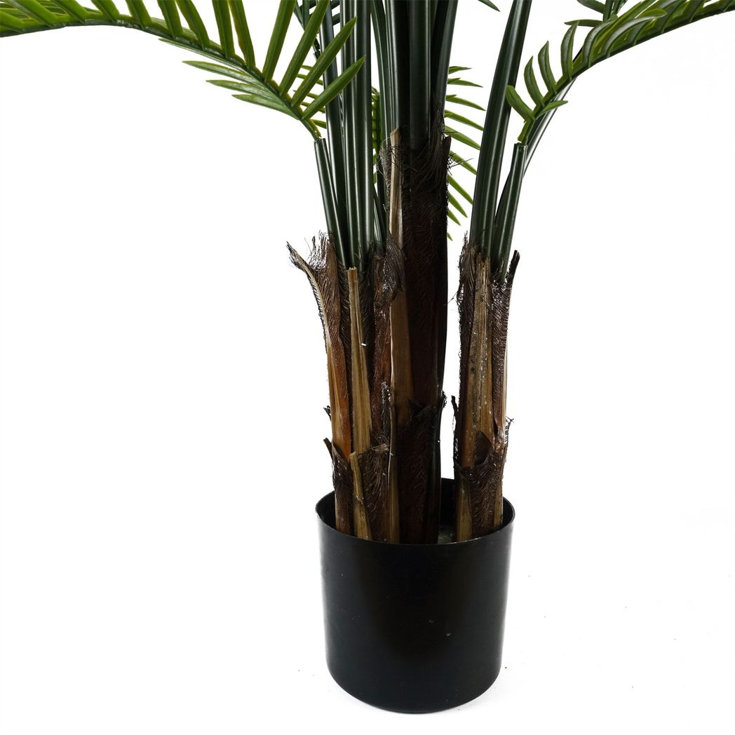 125cm Medium Raphis Artificial Palm Tree – UV Resistant Outdoor Palm with Natural Trunk