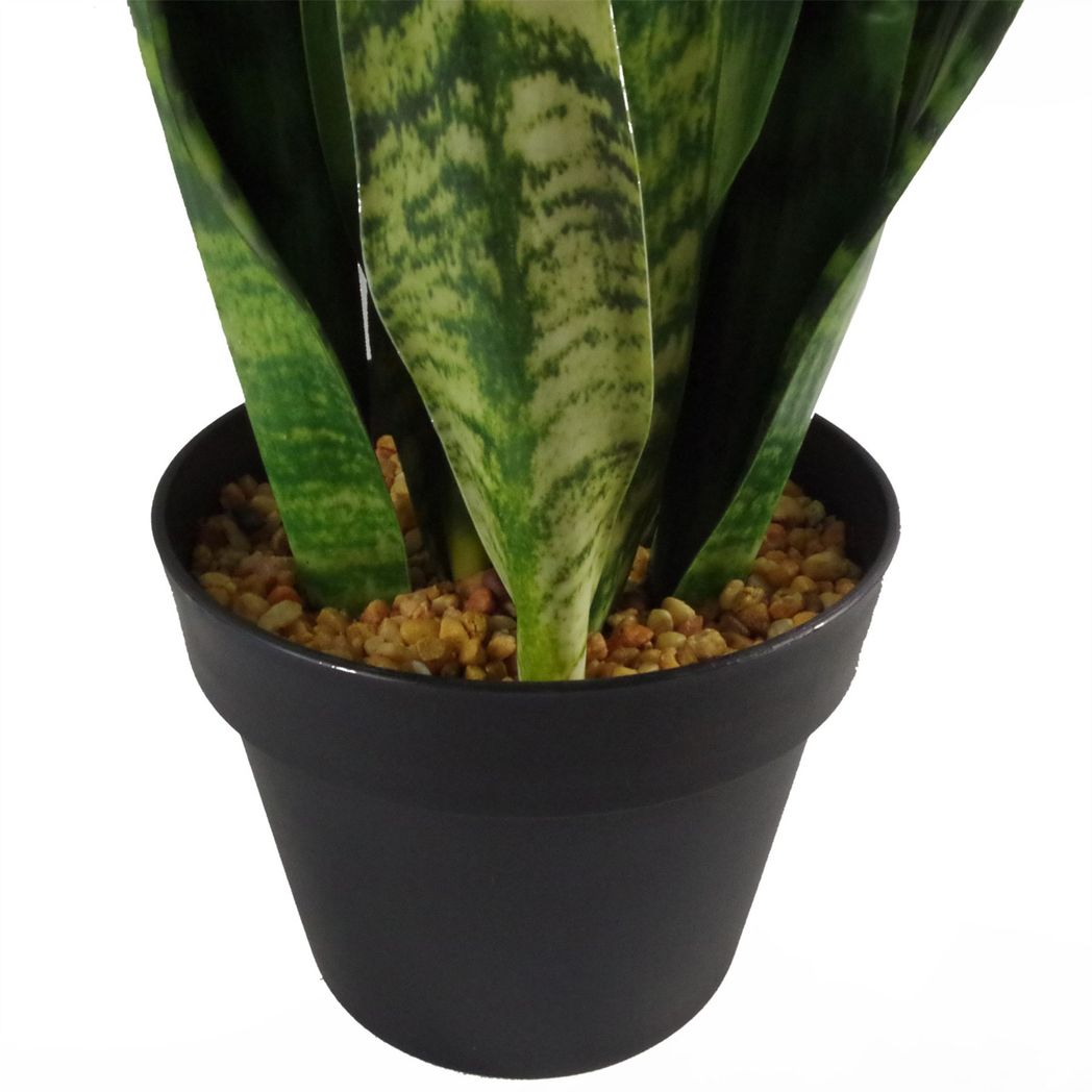 70cm Medium Artificial Sansevieria Zeylanica Plant – Realistic Faux Snake Plant in Pot