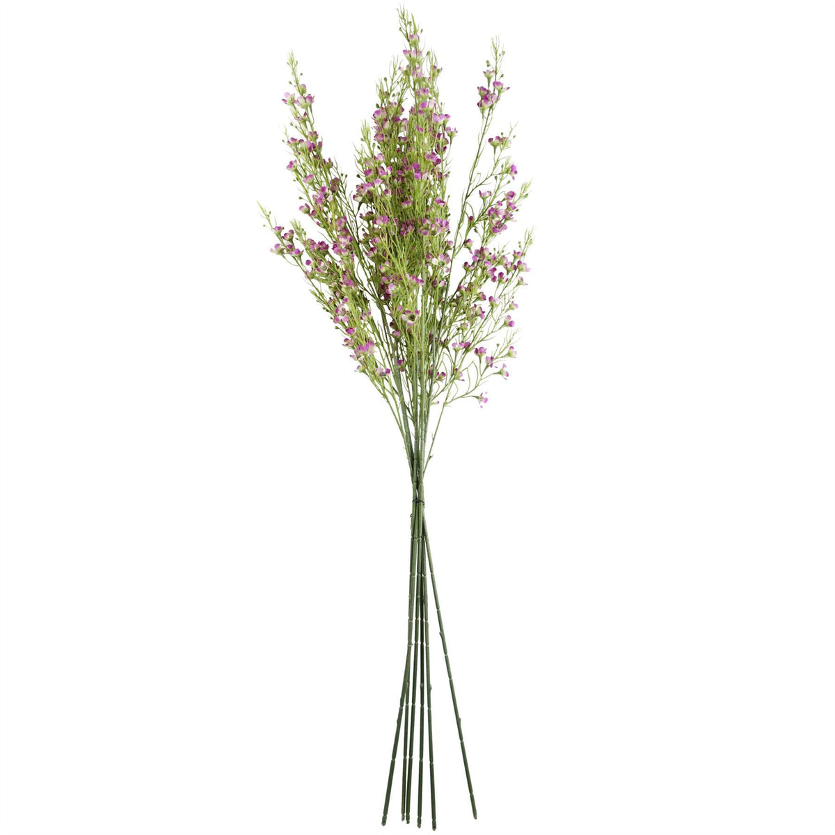 100cm Large Artificial Foliage with Small Purple Flowers Bare Stem – Realistic Faux Flower Stem