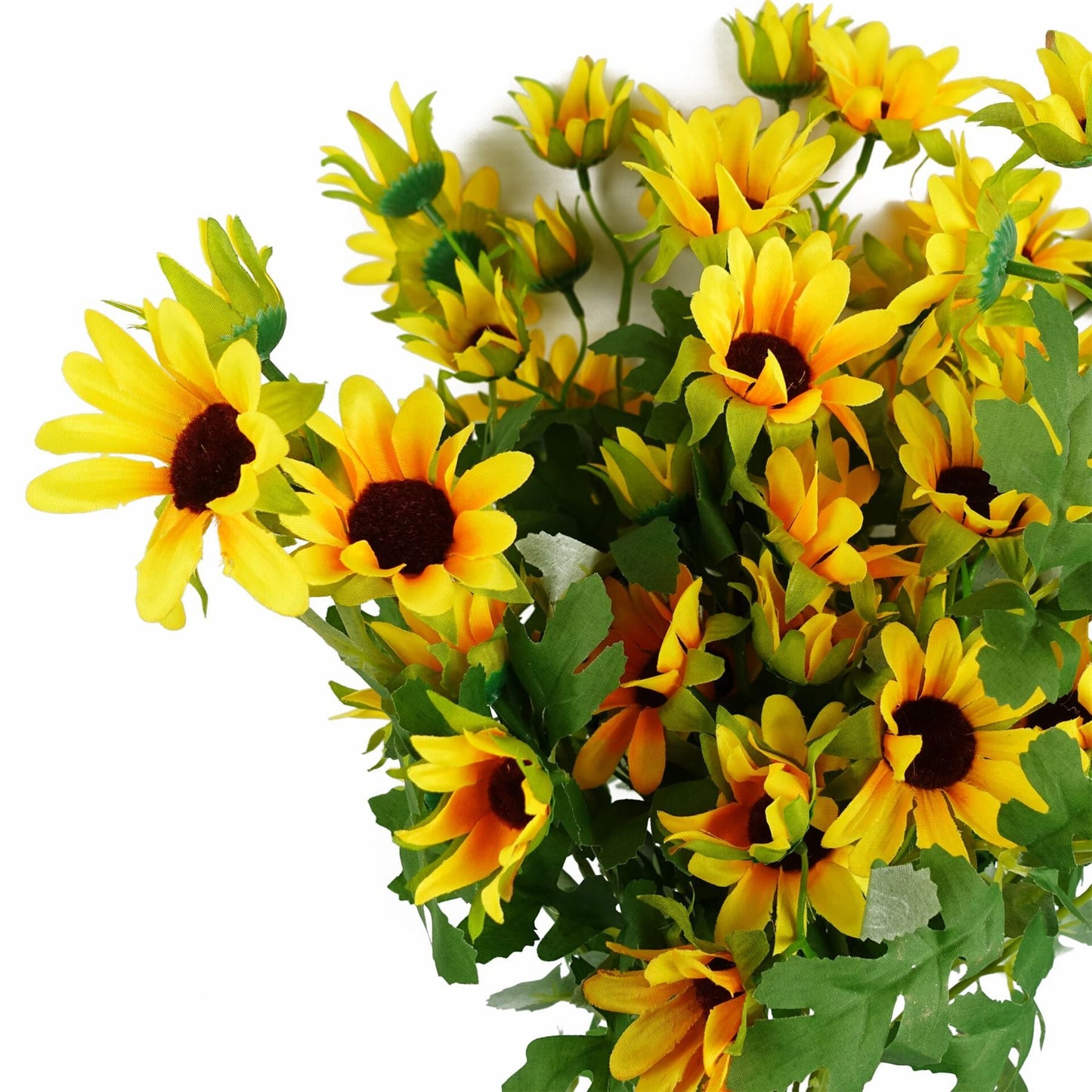 70cm Medium Artificial Yellow Daisy Flower Spray – Faux Daisy Stem