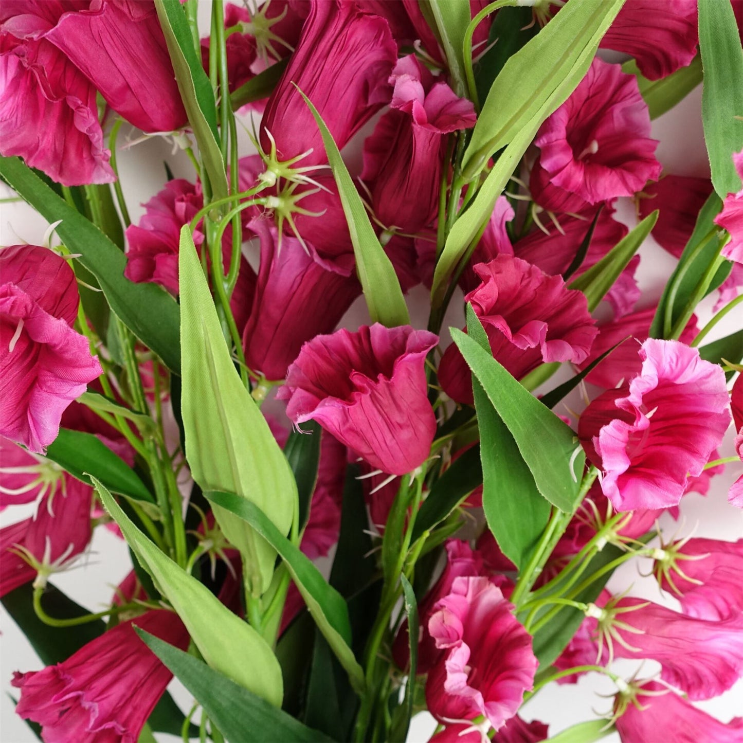 100cm Large Artificial Pink Trumpet Flower – Realistic Faux Flower Stem