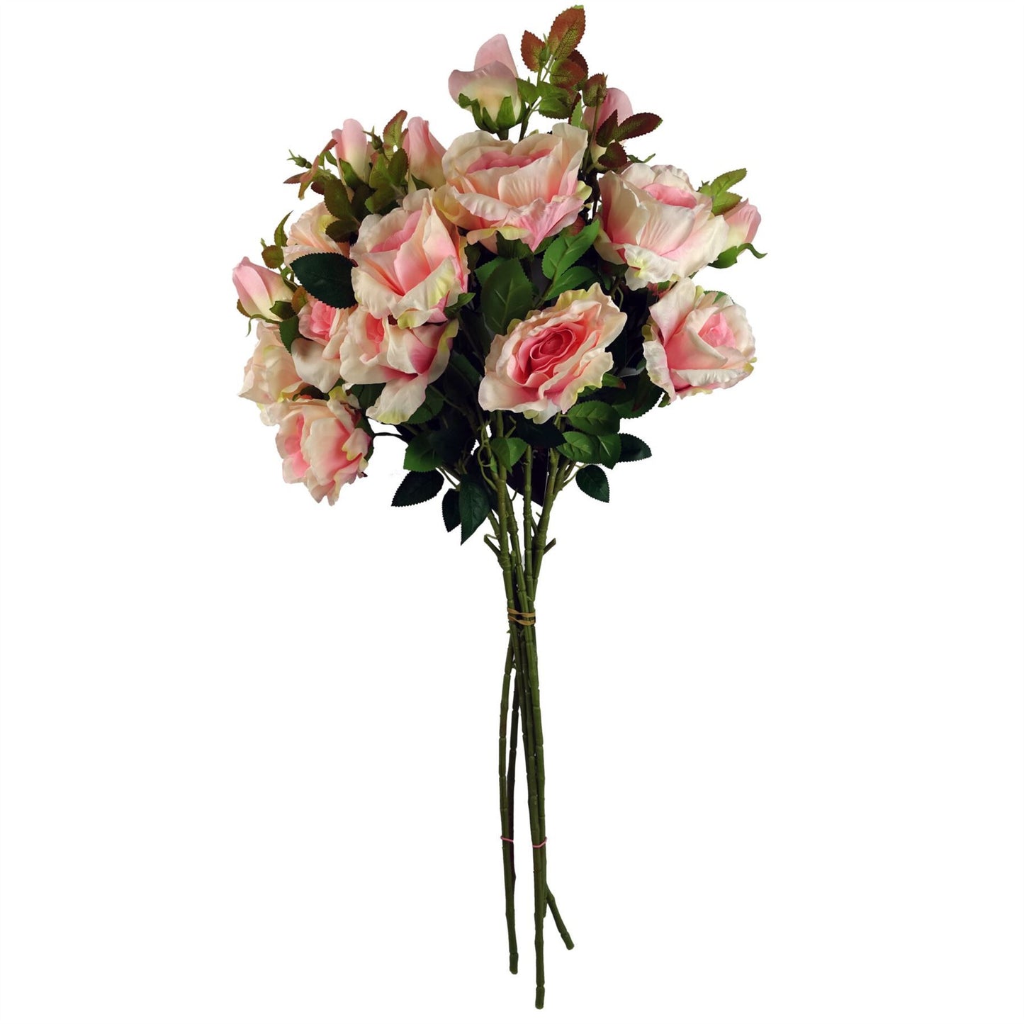 80cm Medium Artificial Pink Rose Stem – Faux Pink Rose Flower for Vases & Arrangements