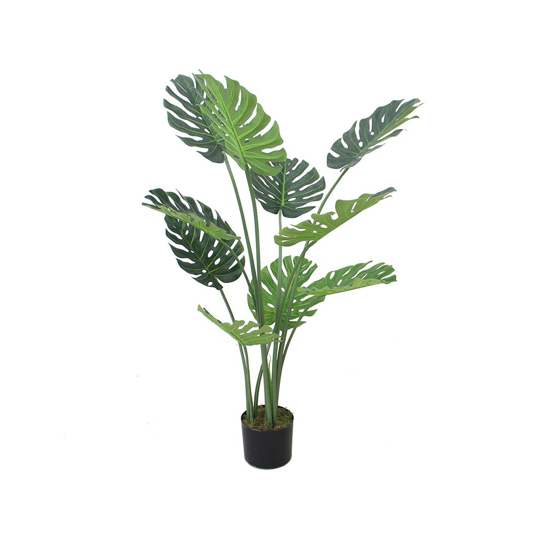 120cm Large Luxury Monstera Artificial Plant – Lifelike Indoor Tropical Plant