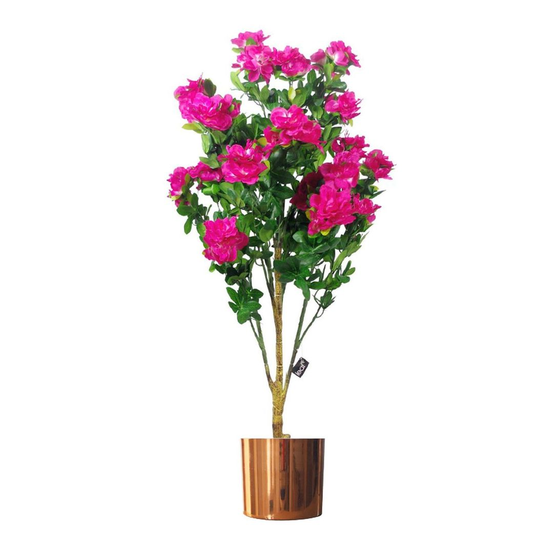 20cm x 18cm Medium Polished Copper Metal Planter – Modern Copper Plant Pot