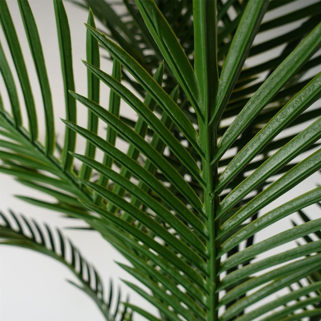 125cm Medium Raphis Artificial Palm Tree – UV Resistant Outdoor Palm with Natural Trunk