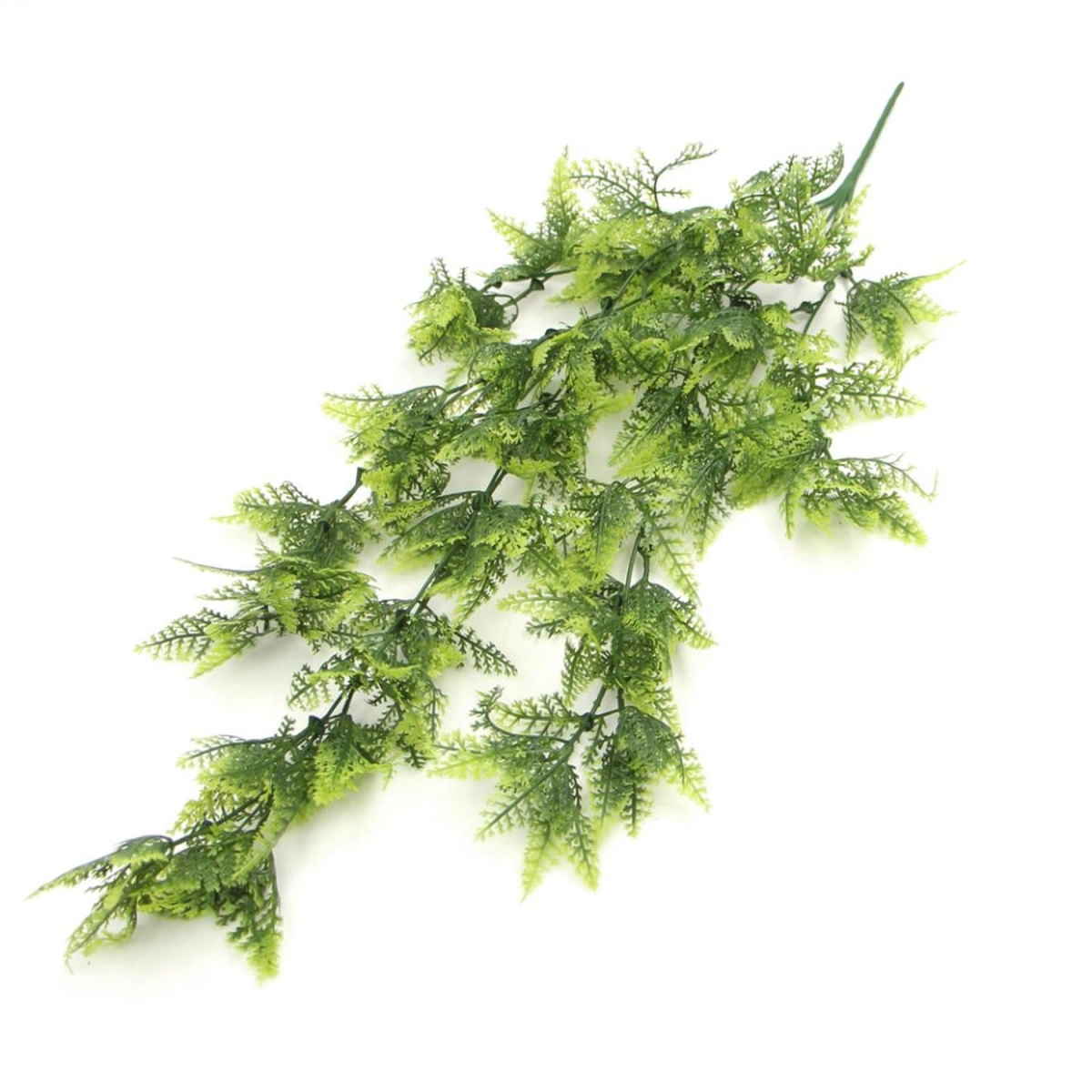 6 x 75cm Medium Hanging Artificial Boston Fern Plants – UV & Fire Resistant Trailing Fern Set