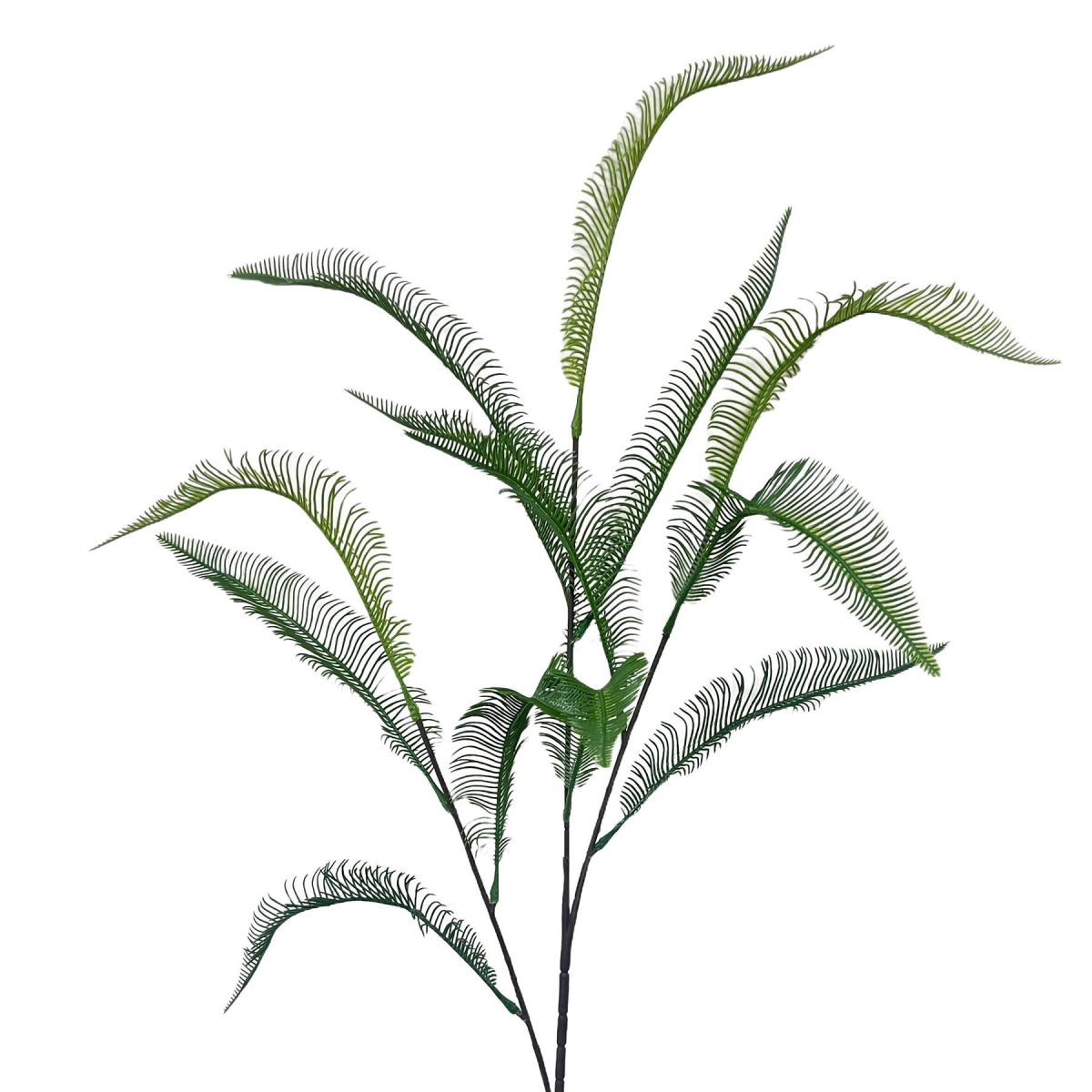 6 x 100cm Large Artificial Fern Sprays – Faux Fern Stem Set for Arrangements