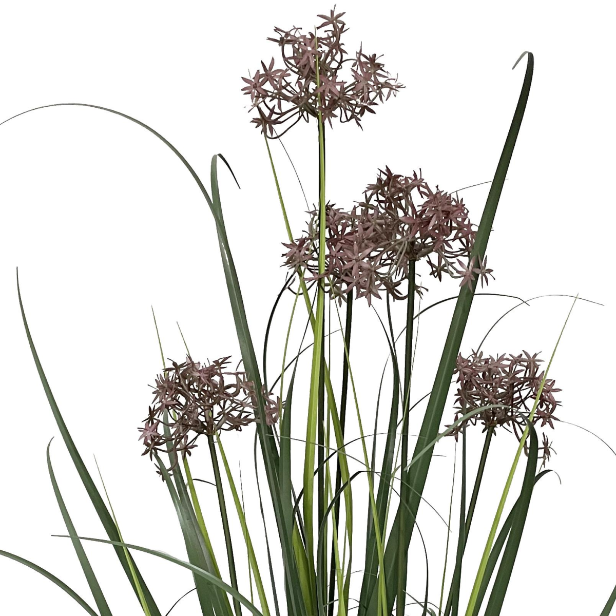 95cm Large Artificial Grass Plant with Flower Detail – Faux Grass Plant