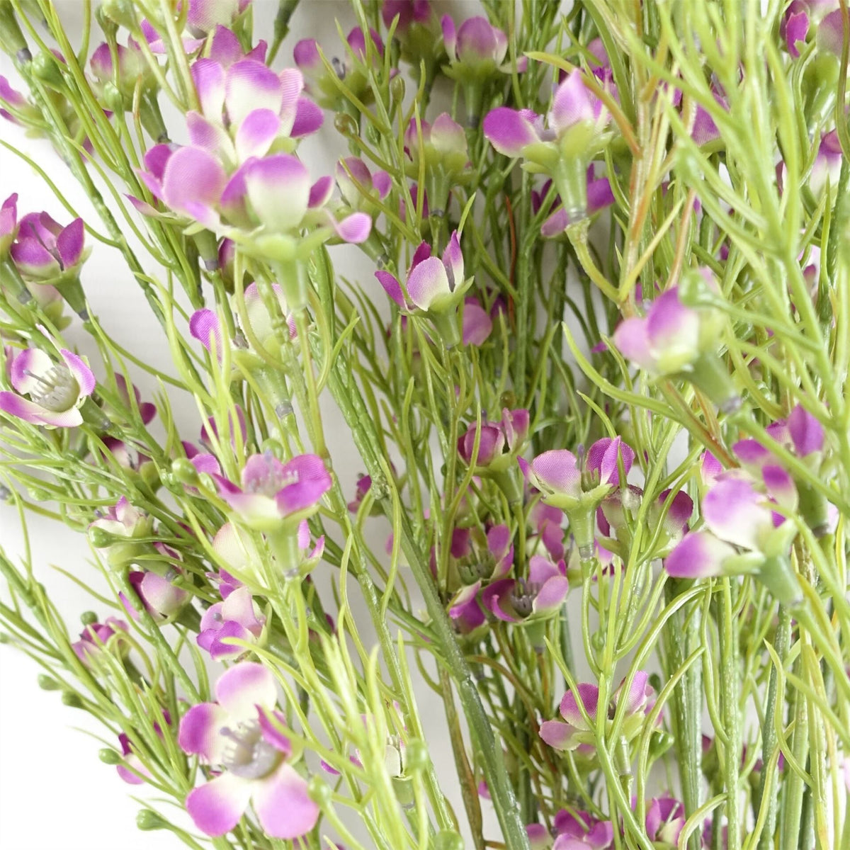 100cm Large Artificial Foliage with Small Purple Flowers Bare Stem – Realistic Faux Flower Stem