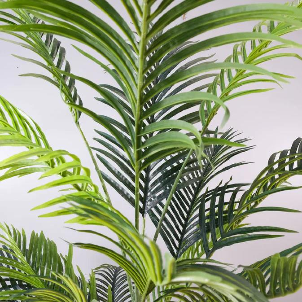 160cm Large Artificial Palm Tree in White Pot – Realistic Indoor Tropical Plant