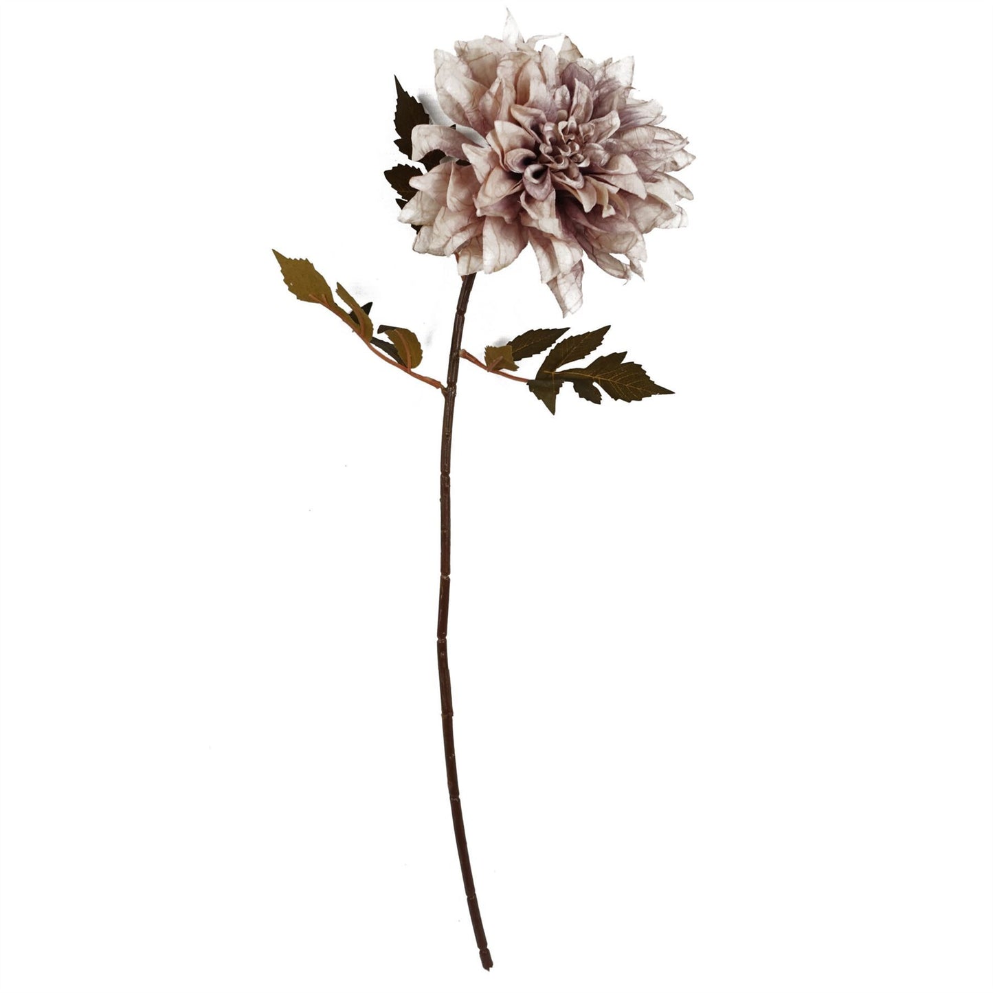6 x 55cm Small Artificial Dusty Pink Dahlia Flowers – Faux Dahlia Stems