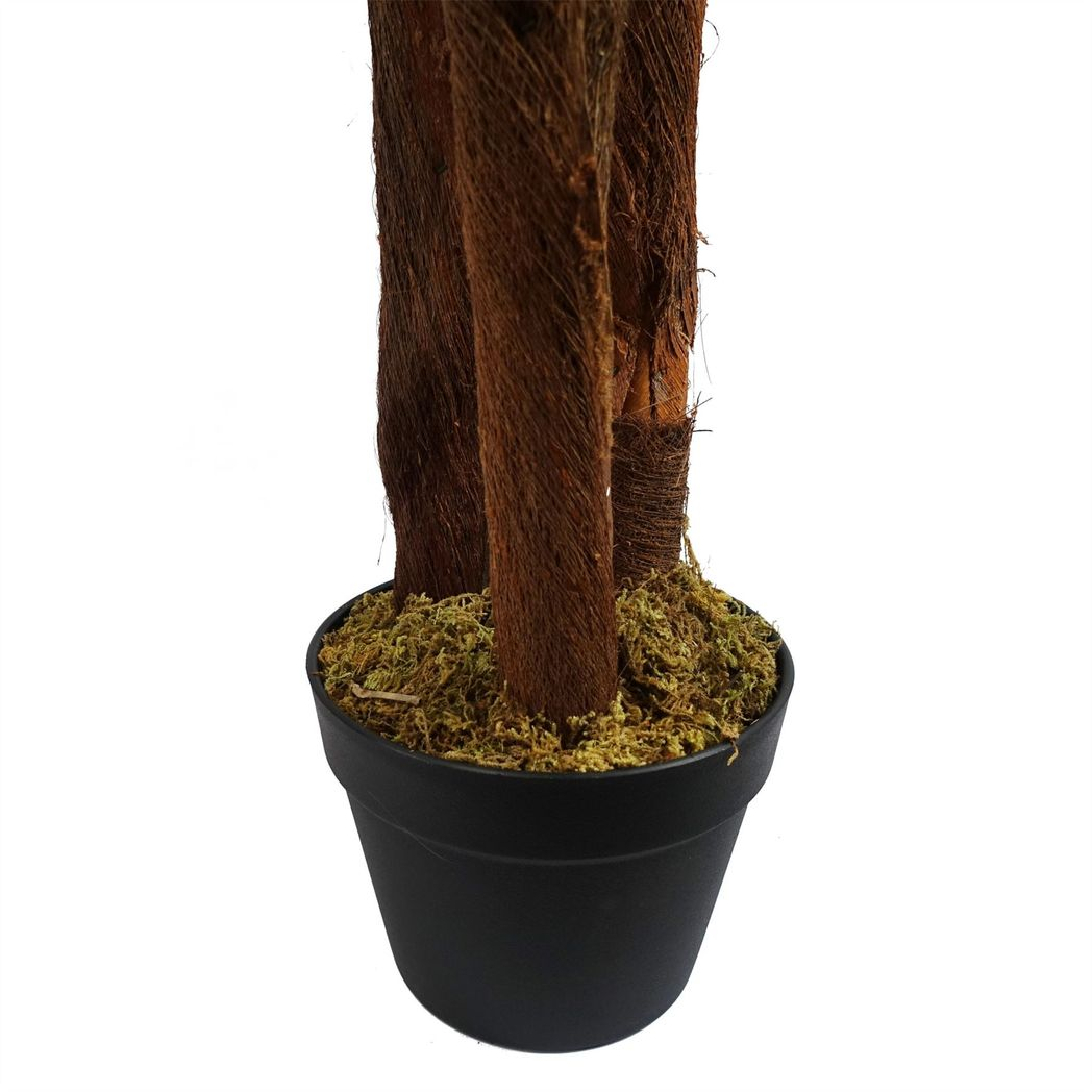150cm Large Artificial Palm Tree – Natural Covered Trunk & Realistic Foliage