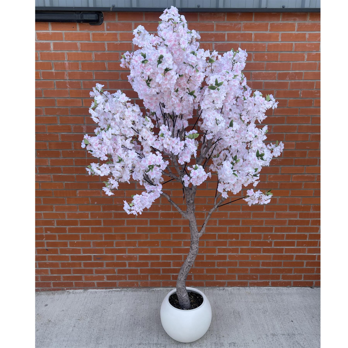260cm Extra Large Artificial Cherry Blossom Tree with Decorative Stone-Style Planter