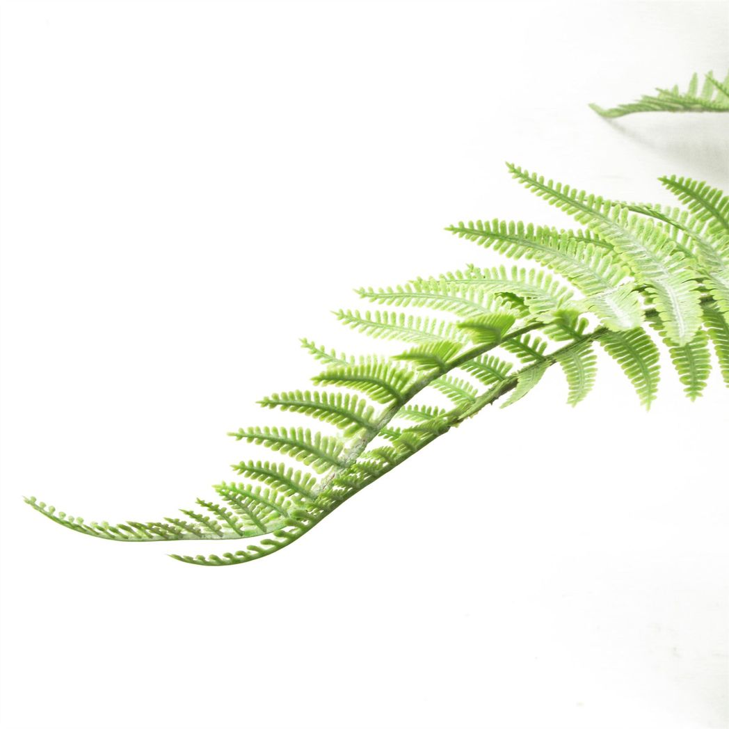 60cm Medium Artificial Bushy Dixie Wood Fern Plant – Light Green Faux Fern Stem