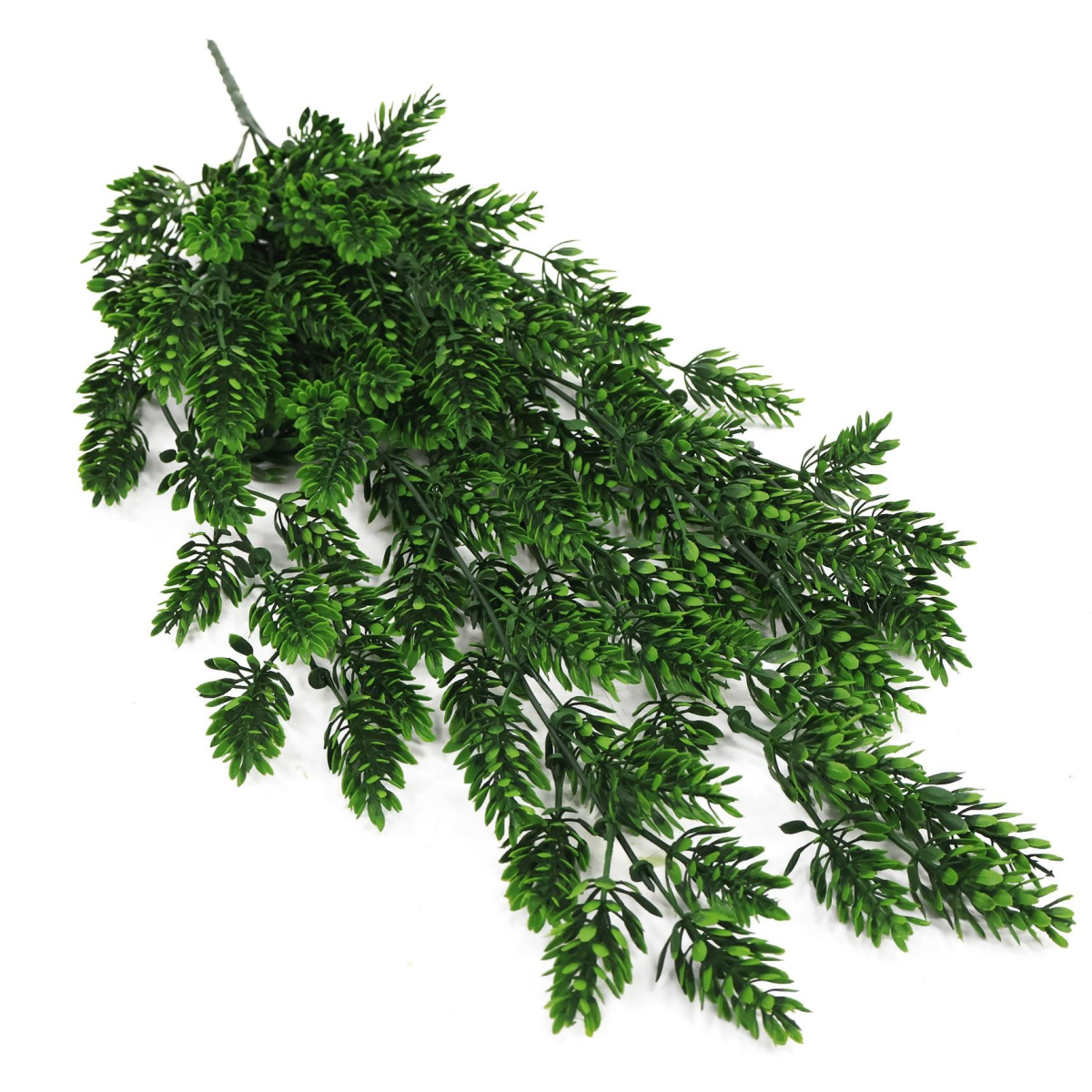 6 x 128cm Large Artificial Hanging Clustered Fern Plants – UV & Fire Resistant