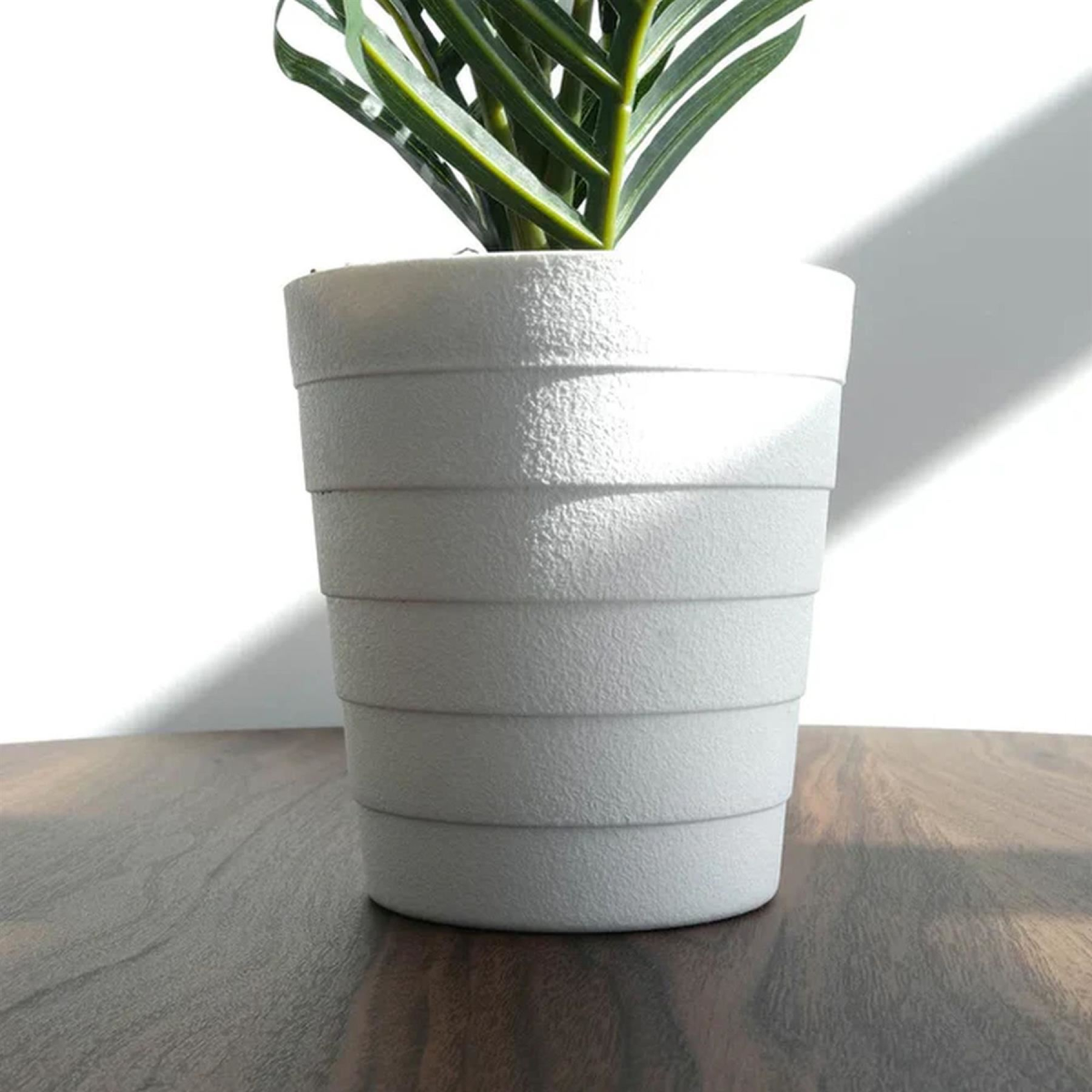 6 x 50cm Small Artificial Palm Trees – Realistic Mini Palms with White Pots