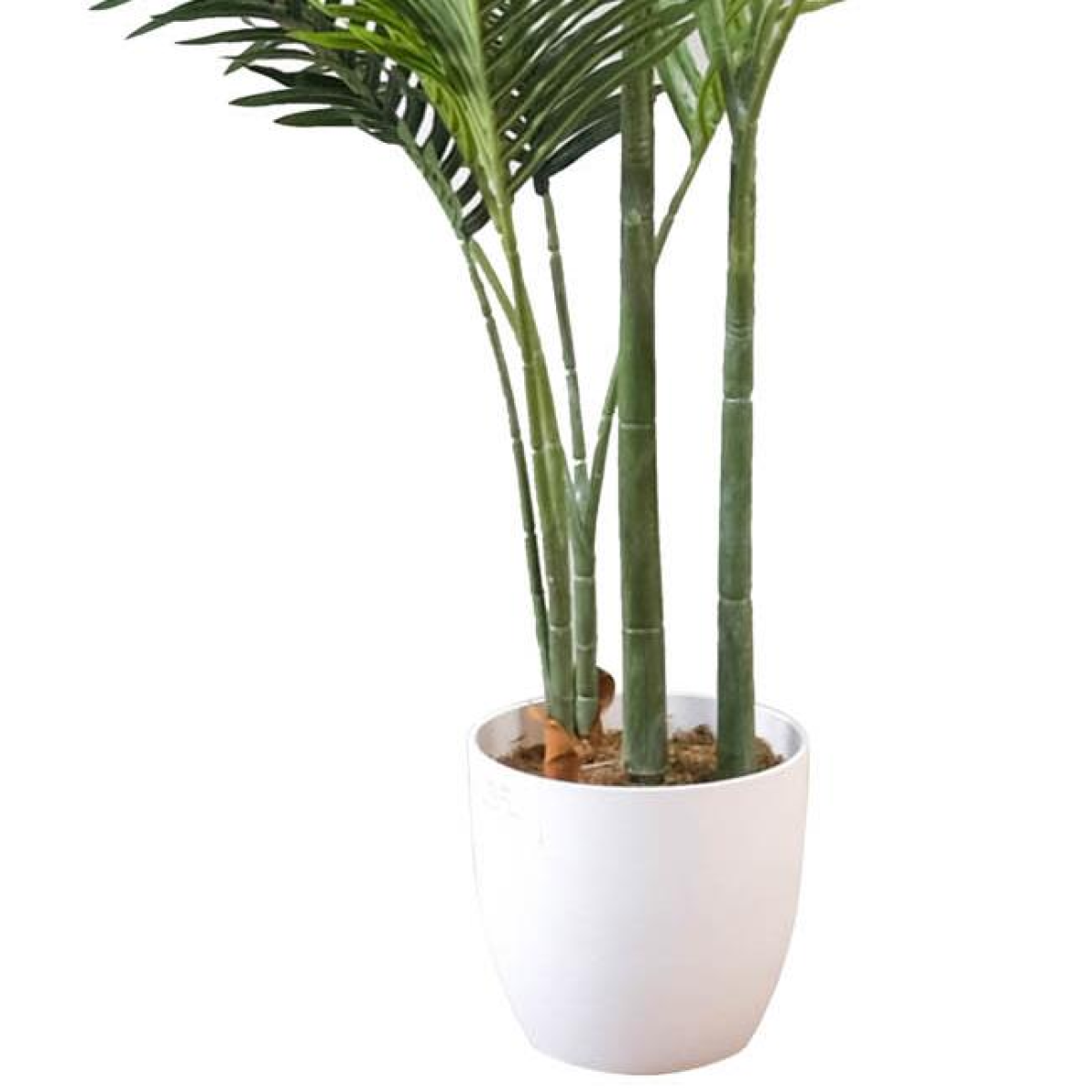 160cm Large Artificial Palm Tree in White Pot – Realistic Indoor Tropical Plant