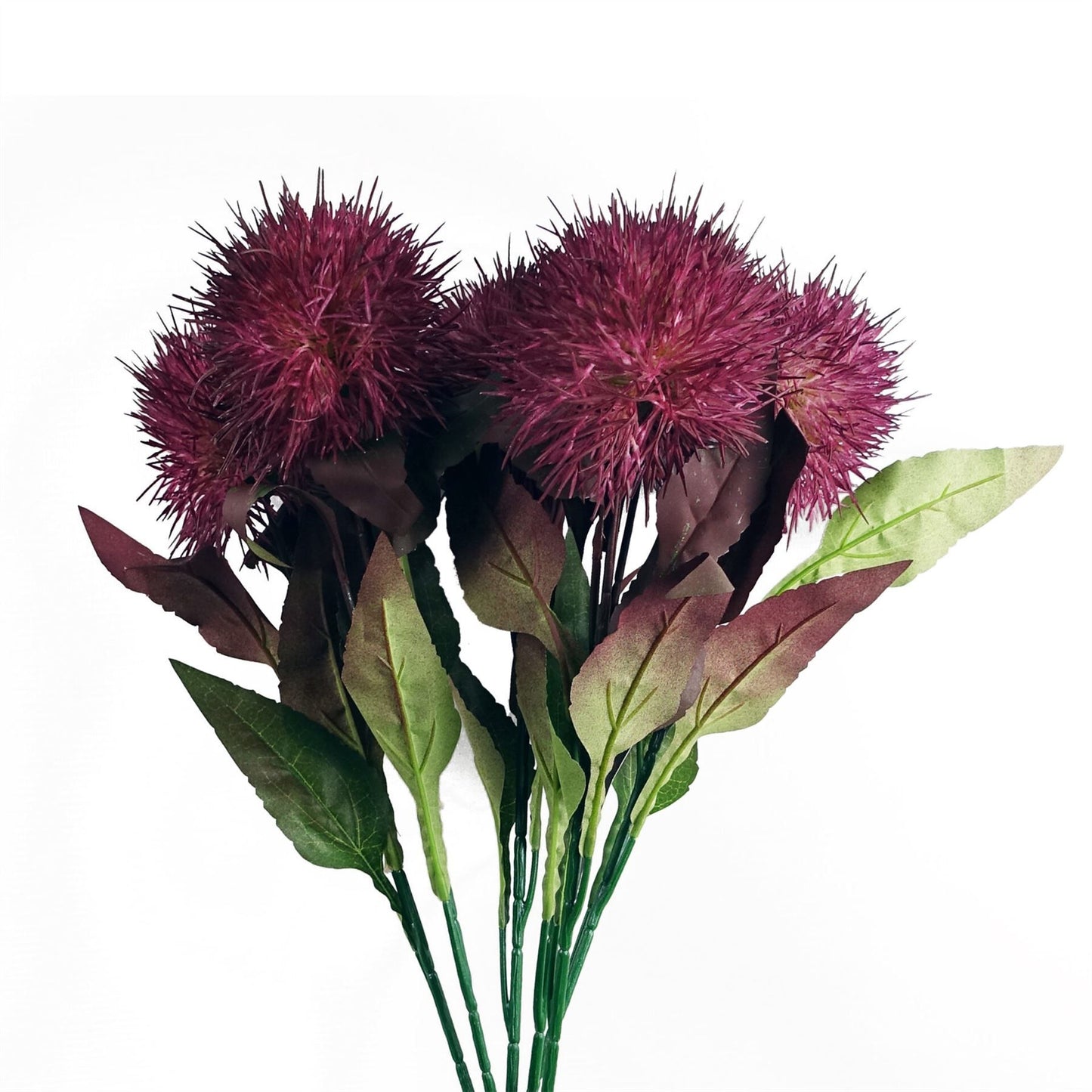 70cm Medium Purple Artificial Globe Thistle Stem – Realistic Faux Flower