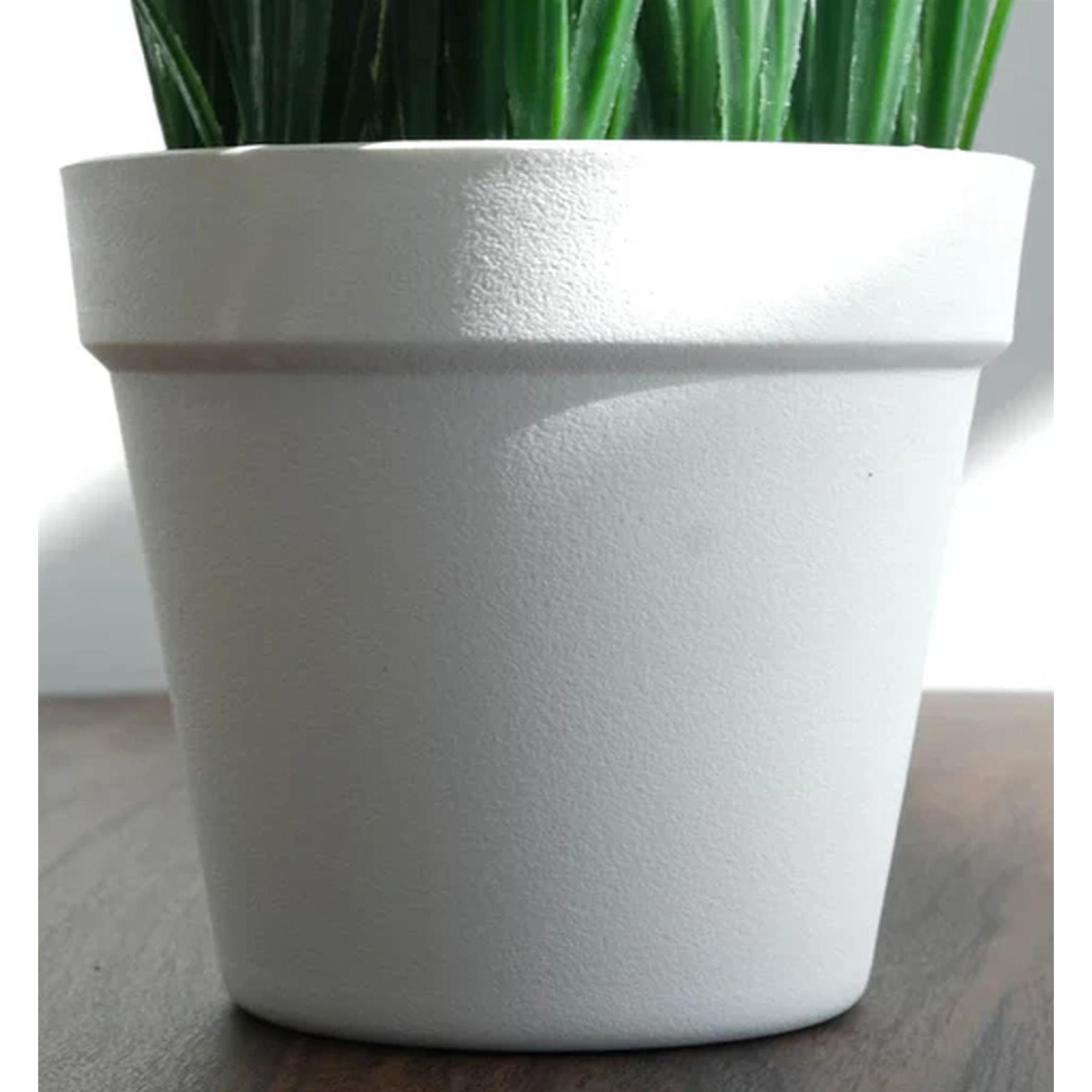 22cm Small Artificial Grass Plant with Pot – Compact Faux Grass Plant