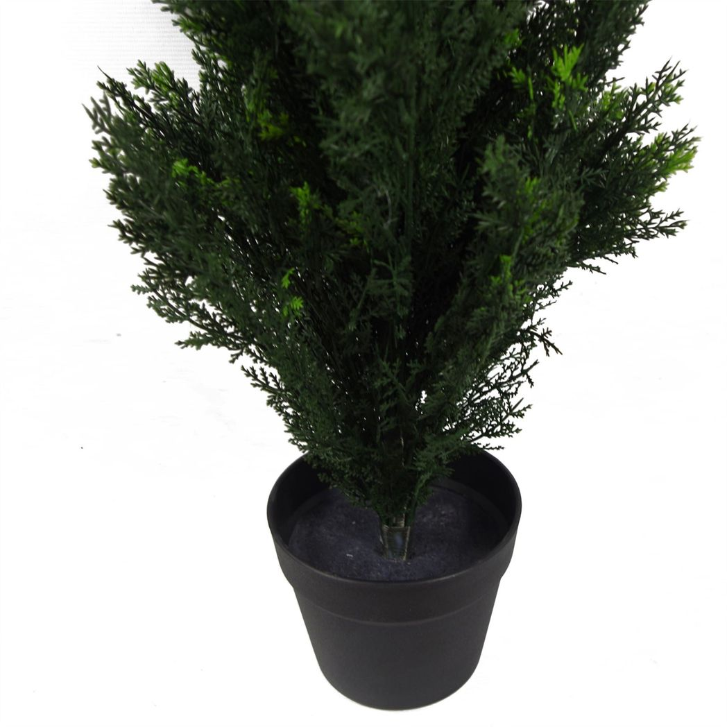90cm Small Artificial Cedar Cypress Topiary Tree – UV Resistant Outdoor Decorative Plant