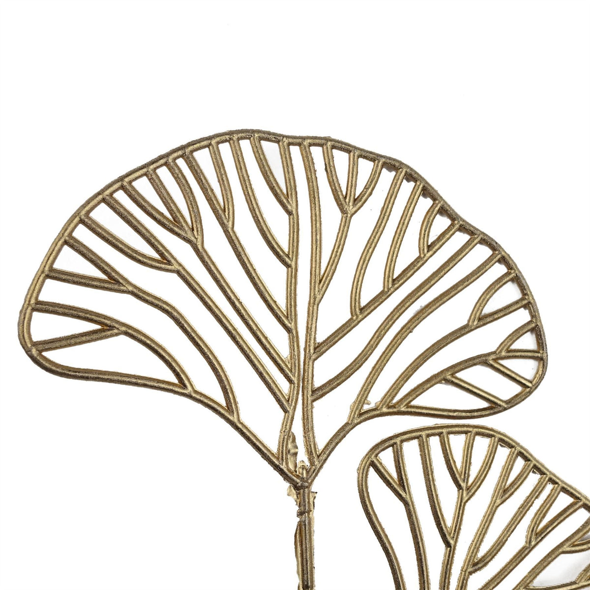 65cm Medium Artificial Gold Leaves Flower Arrangement – Realistic Faux Foliage Stem