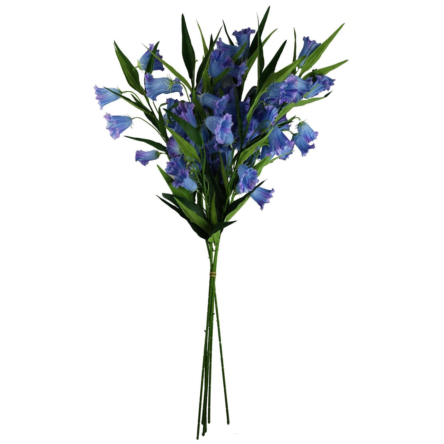 100cm Large Artificial Blue Trumpet Flower – Realistic Faux Flower Stem