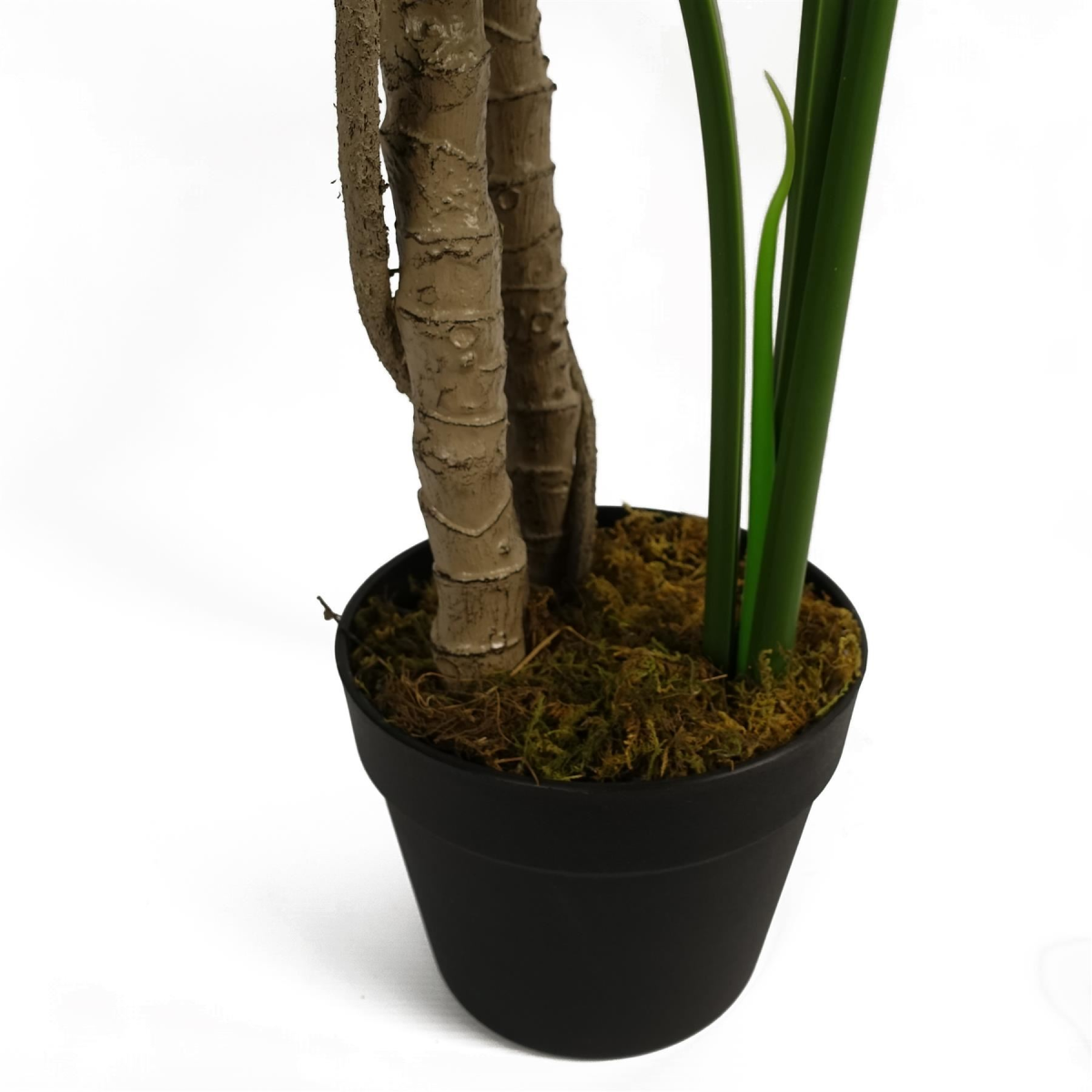 150cm Extra Large Luxury Monstera Artificial Plant with Silver Metal Planter – Lifelike Indoor Tropical Plant