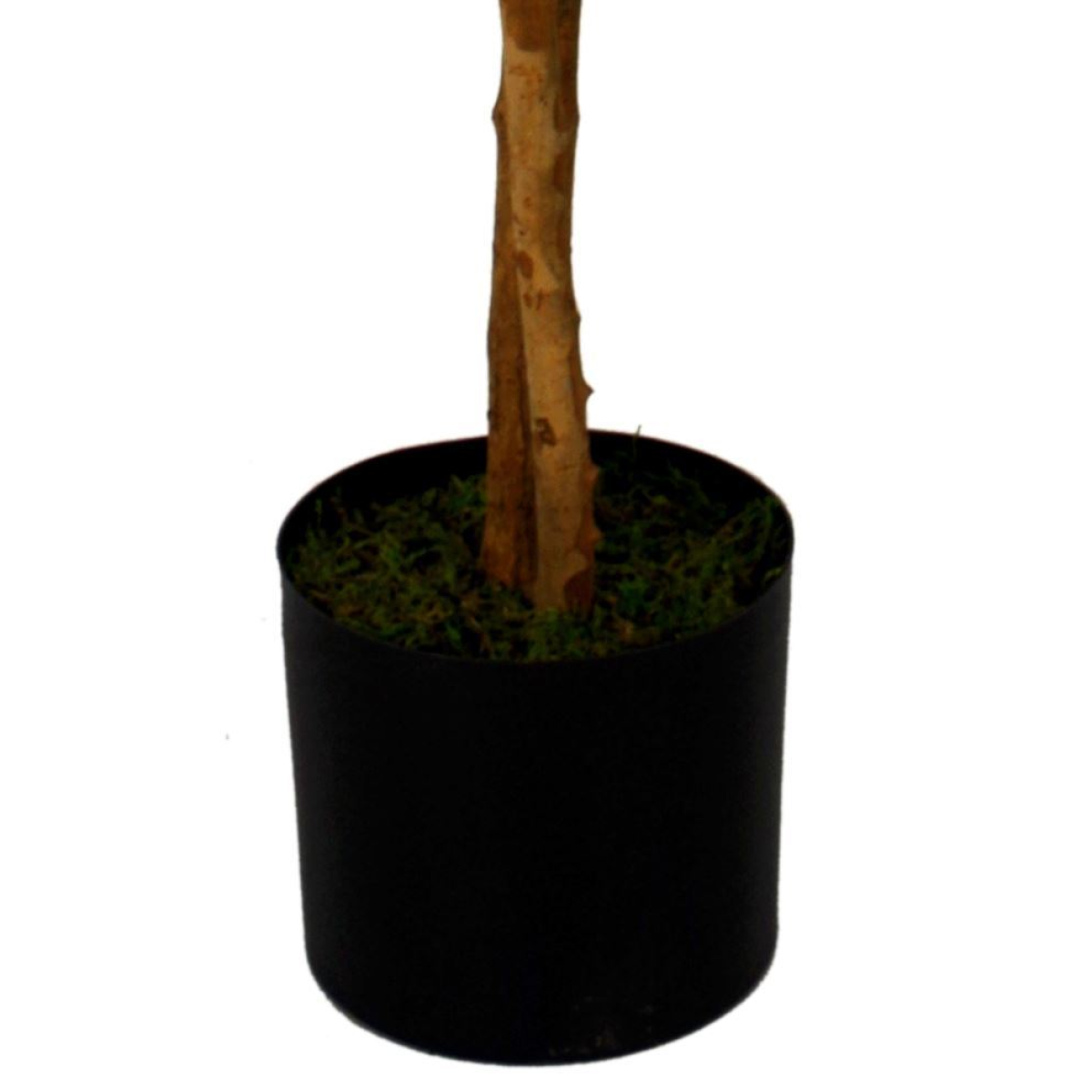 130cm Large Artificial White Wisteria Tree with Silver Planter – Premium Faux Tree