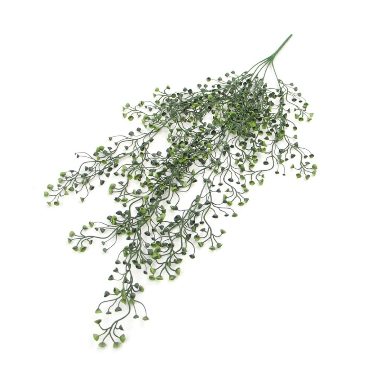6 x 75cm Medium Artificial Hanging String of Pearls – UV & Fire Resistant Trailing Plant Set