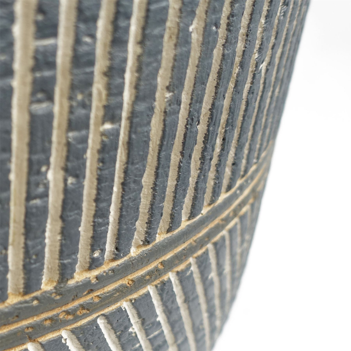 43cm x 29cm Extra Large Maral Etched Composite Planter – Grey Indoor Plant Pot