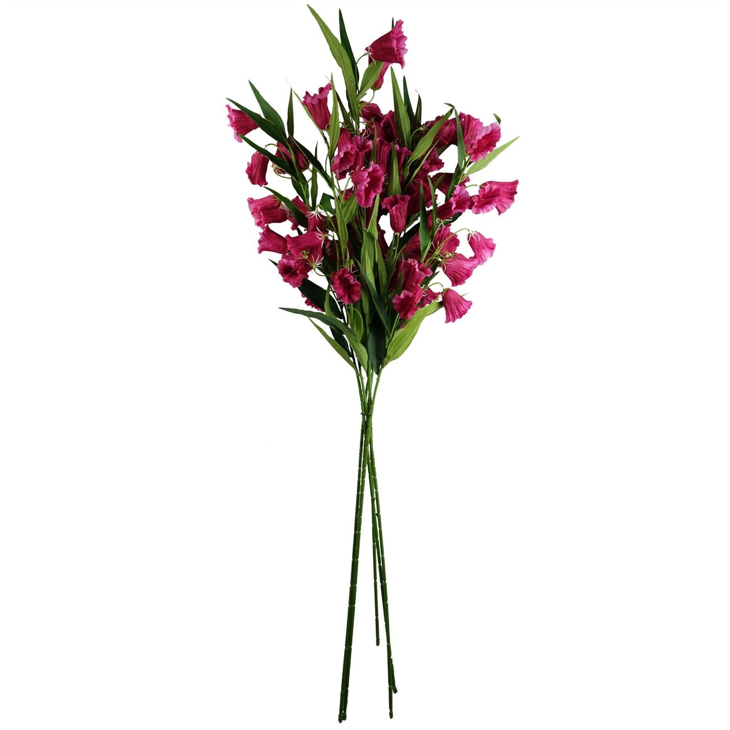 100cm Large Artificial Pink Trumpet Flower – Realistic Faux Flower Stem