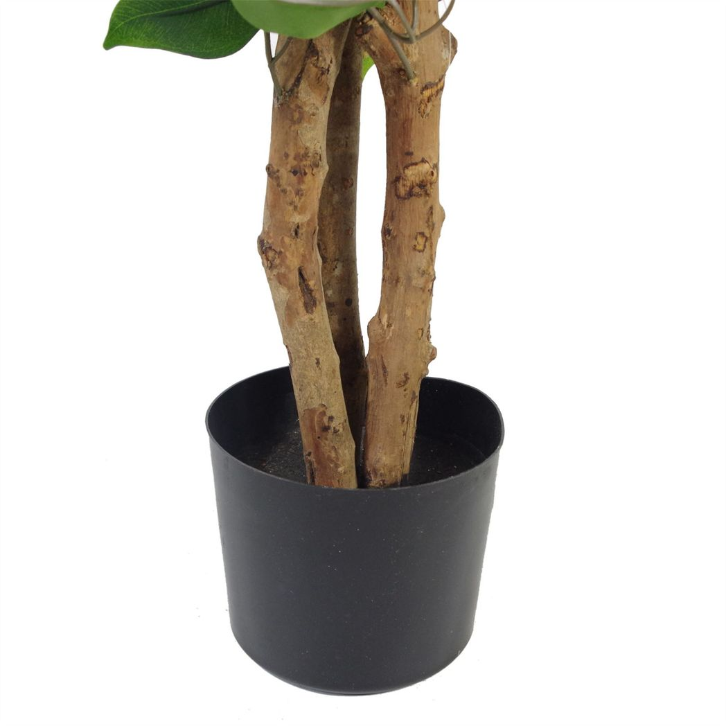 90cm Small Artificial Evergreen Ficus Tree – Realistic Indoor Faux Tree