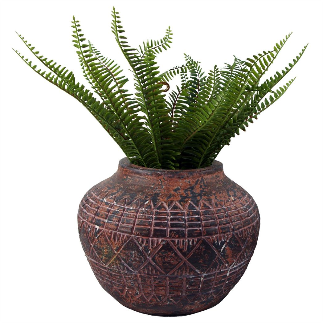 30cm x 23cm Large Aztec Vase Planter – Composite Plant Pot