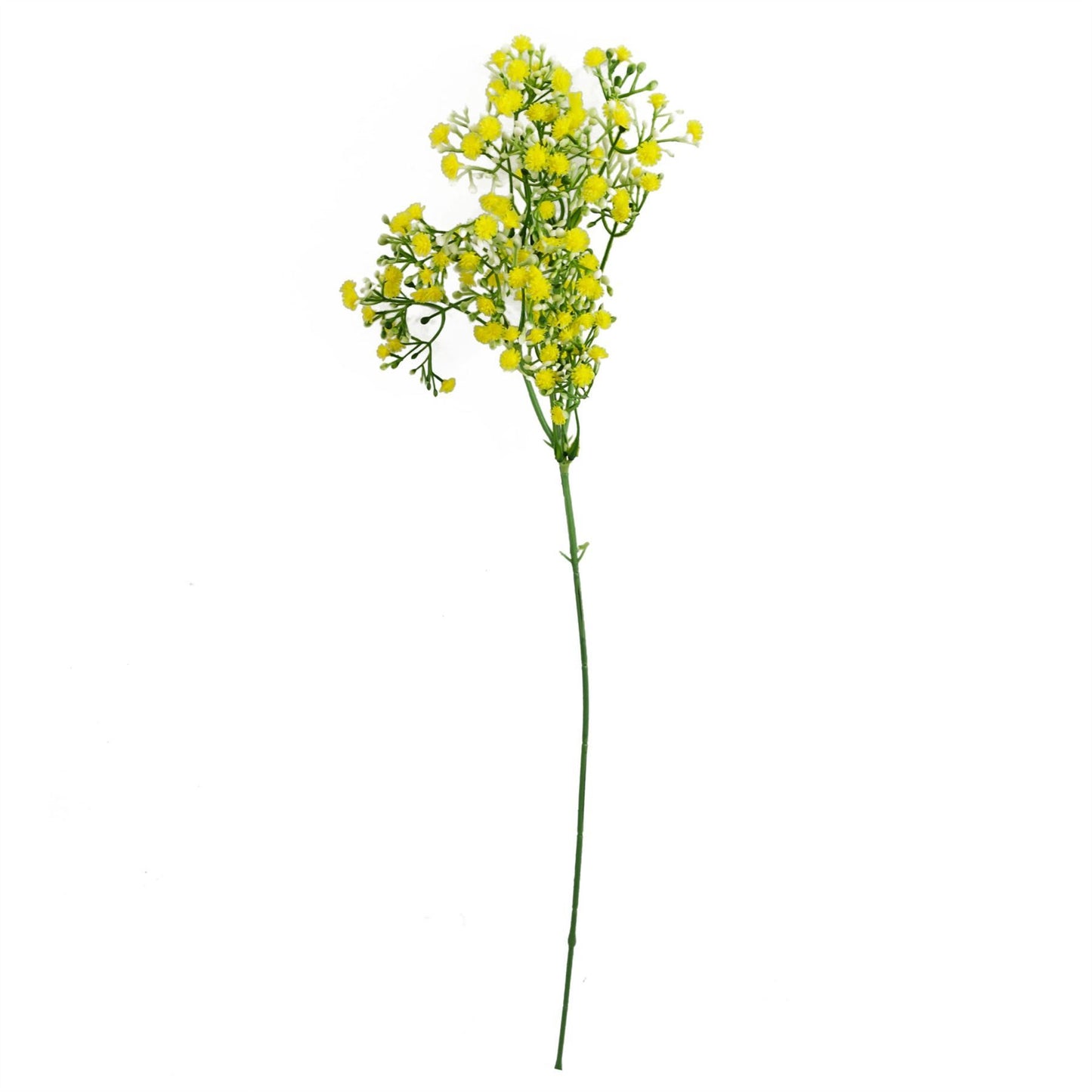 55cm Small Faux Yellow Gypsophila Stem – Artificial Baby’s Breath