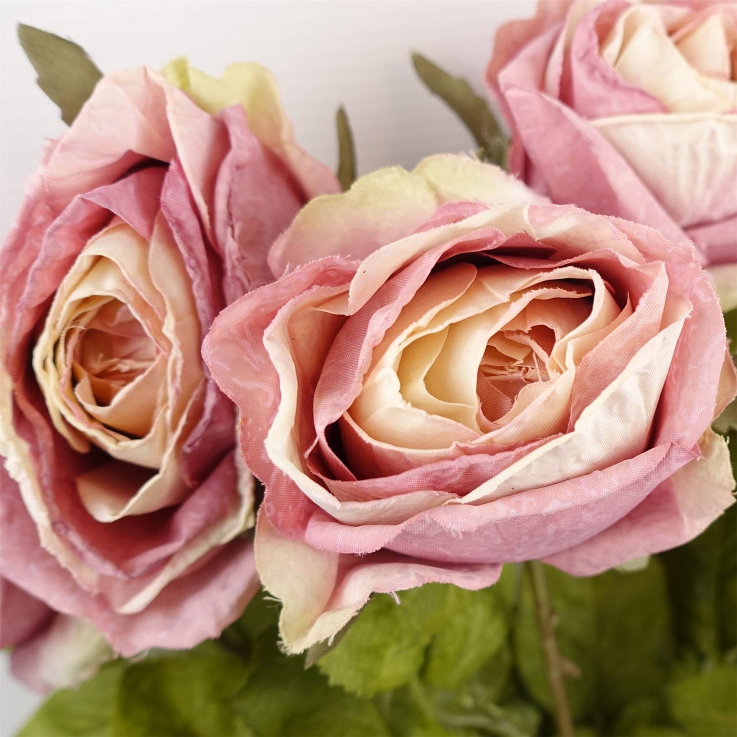 70cm Medium Artificial Light Pink Rose Stem – Realistic Faux Rose Flower