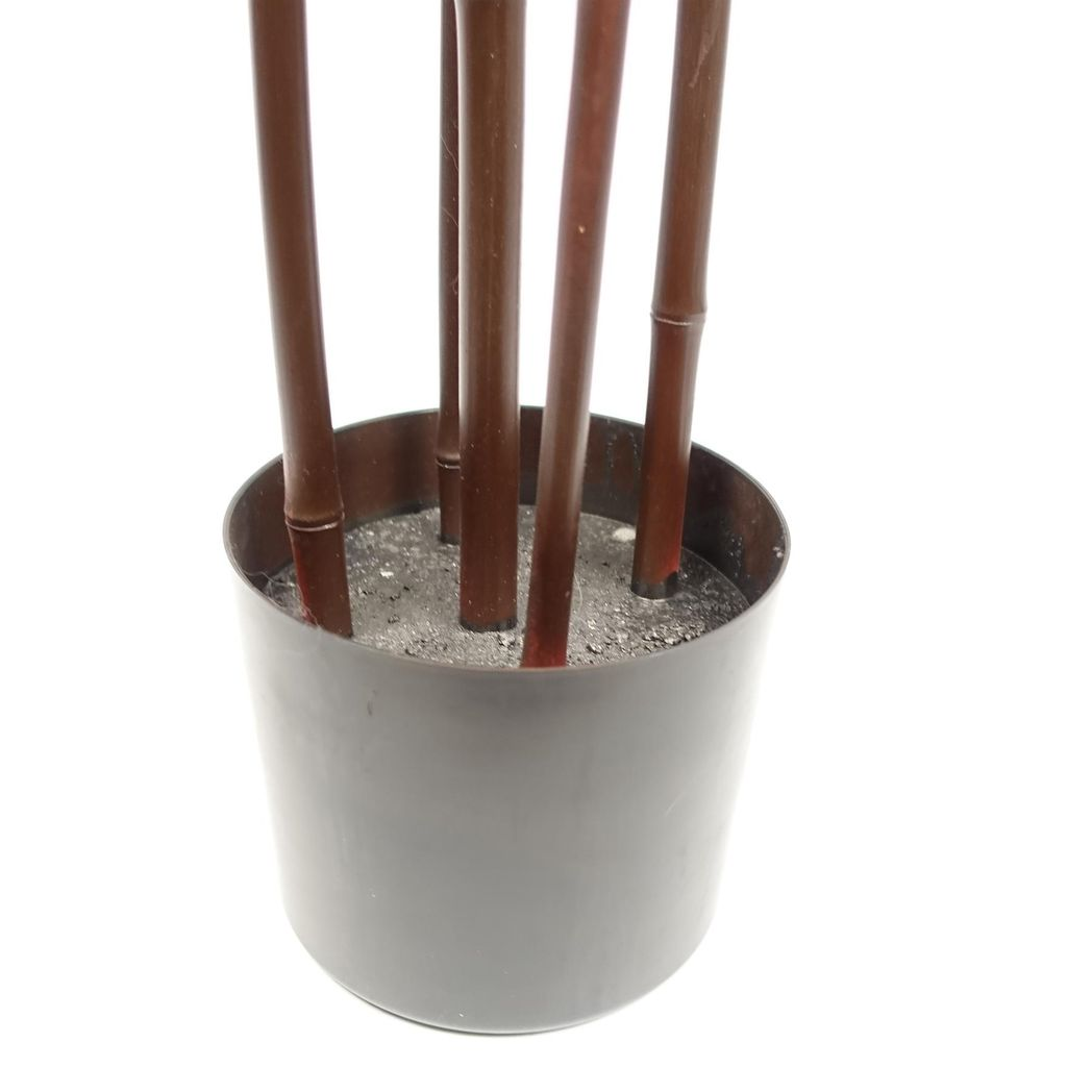 180cm Large Artificial Bamboo Tree – Realistic Red & Green Silk Leaves Indoor Plant