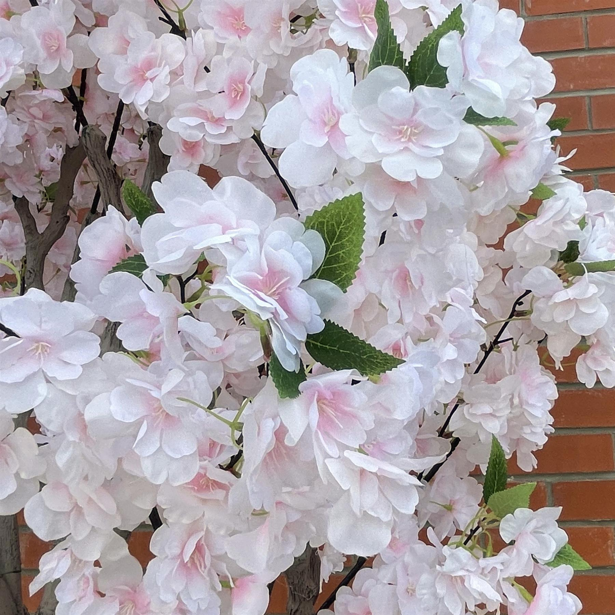 260cm Extra Large Artificial Cherry Blossom Tree with Decorative Stone-Style Planter