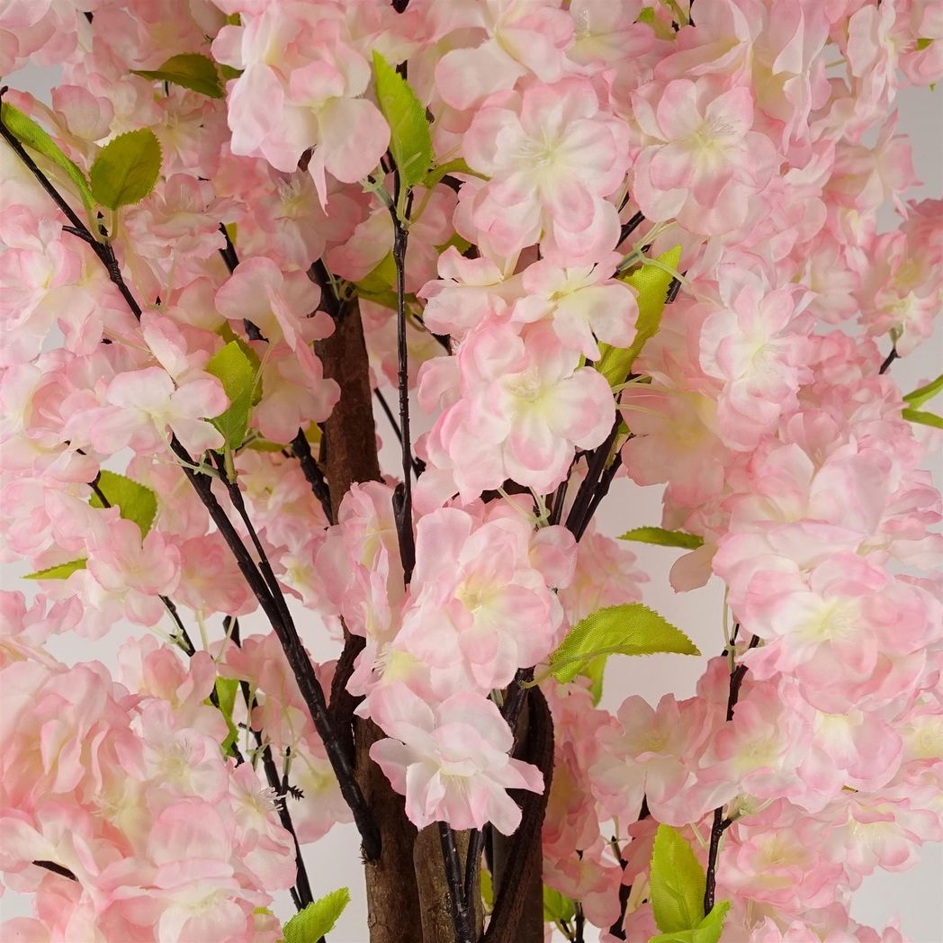 150cm Large Artificial Pink Blossom Tree – Realistic Faux Blossom Tree for Home & Office